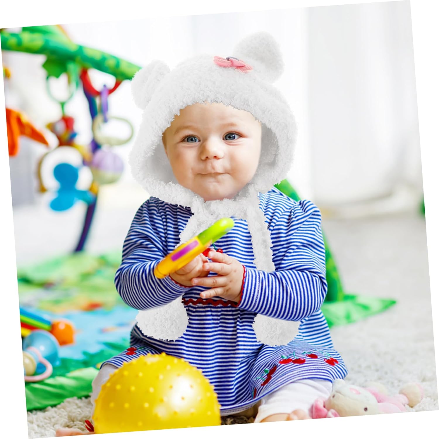 Winter Tencel Beanie Gloves Set for Babies