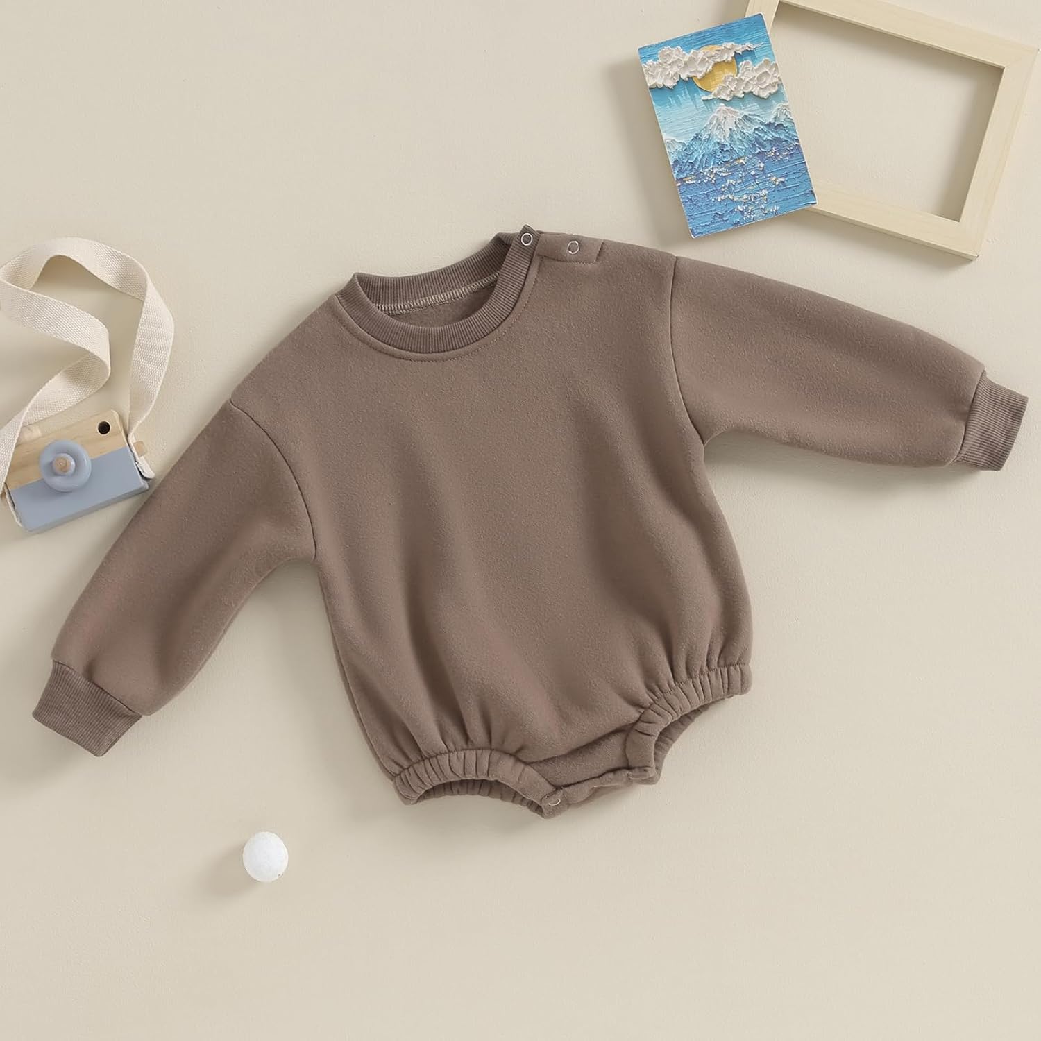 Cuddly Cozy Unisex Baby Romper