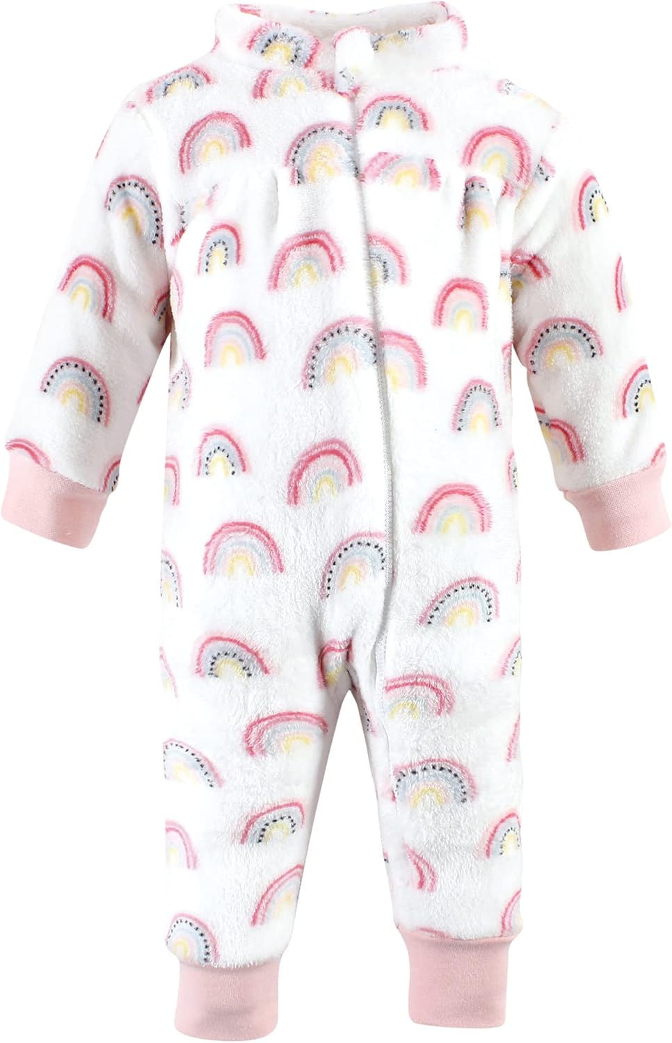 Hudson Baby Baby Girls Plush Jumpsuit With 3D Animal Design
