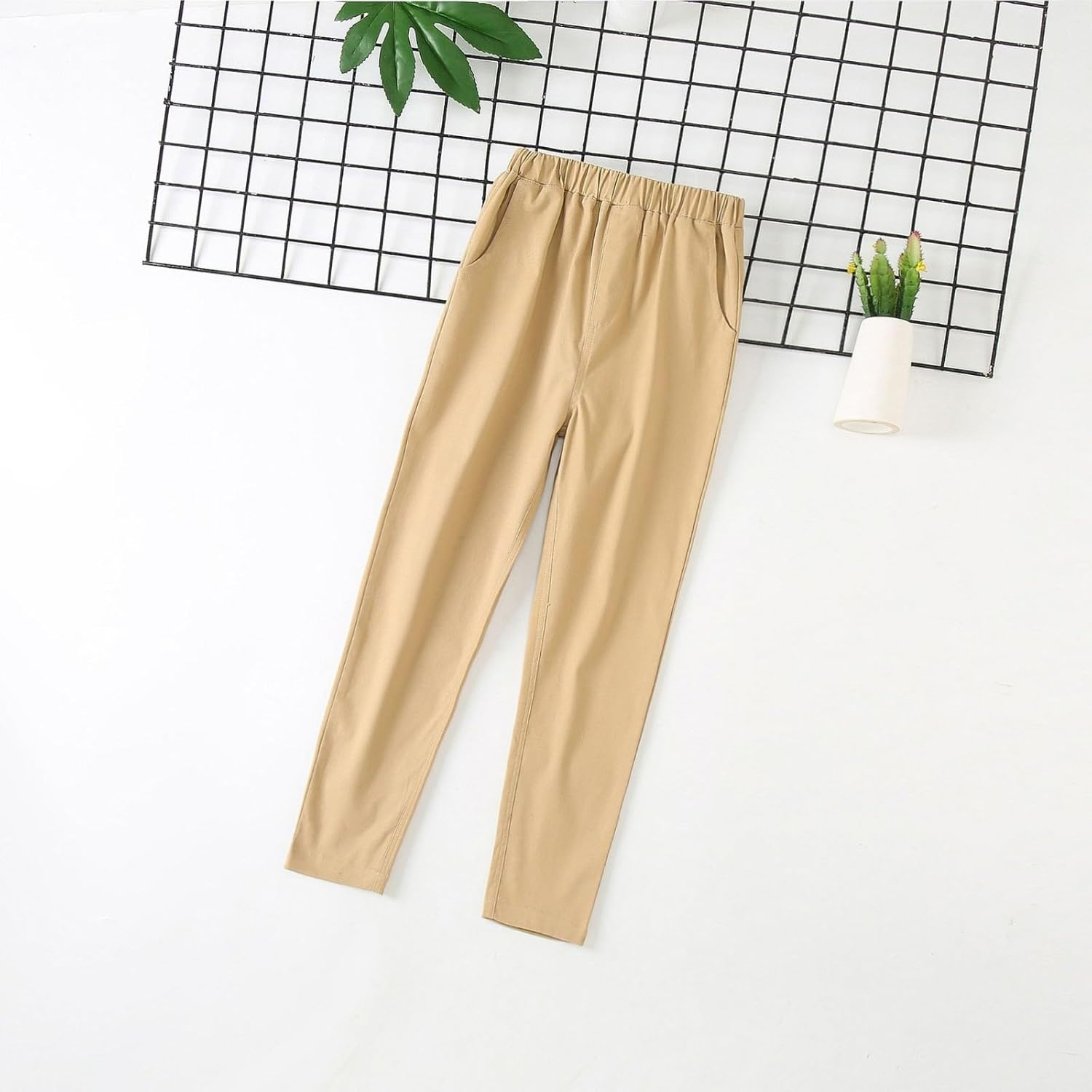 Elastic Waist School Pants for Kids 10-12 3T