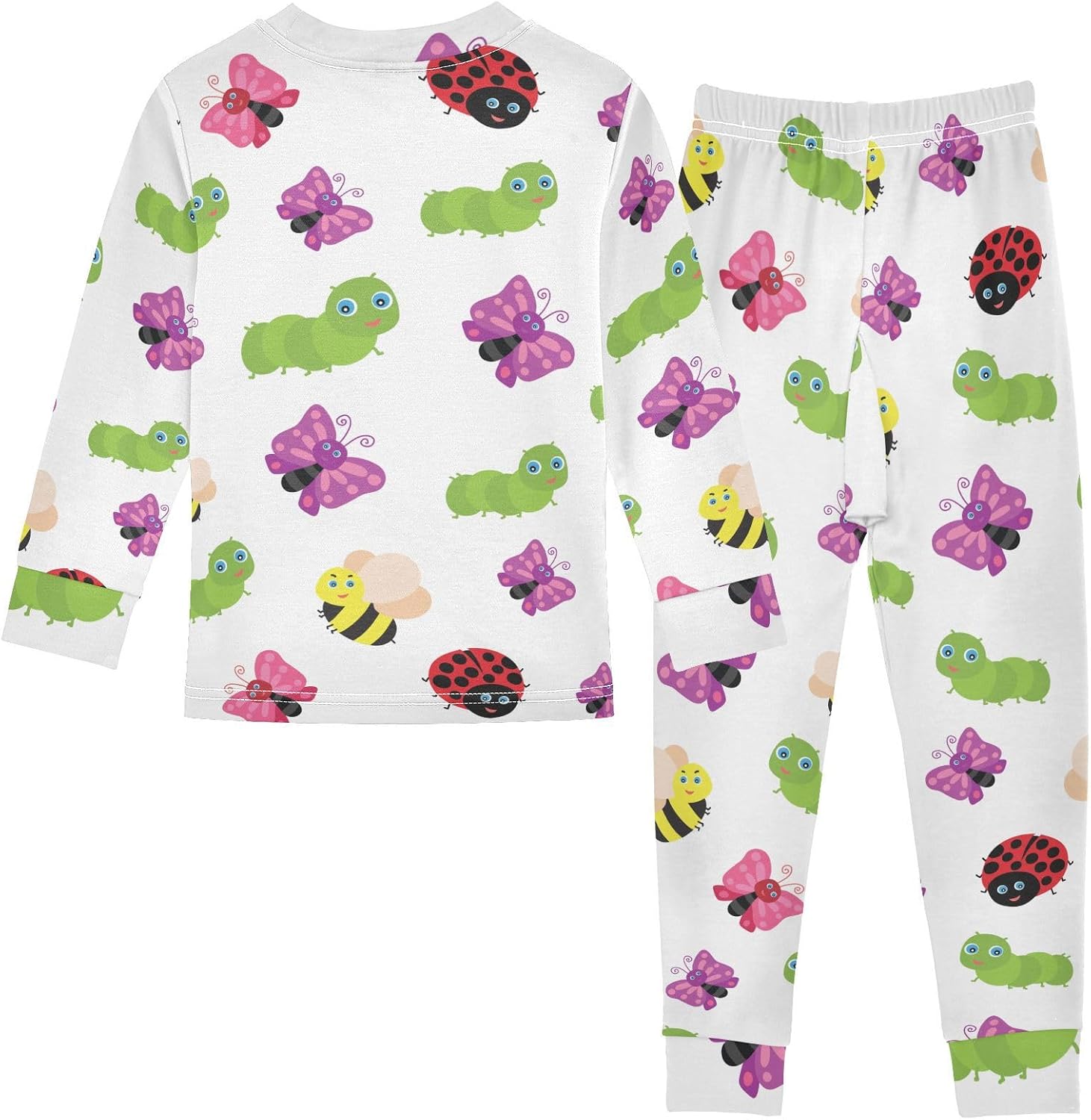 WIFIU 2-Piece Long Sleeve Pajama Set for Girls
