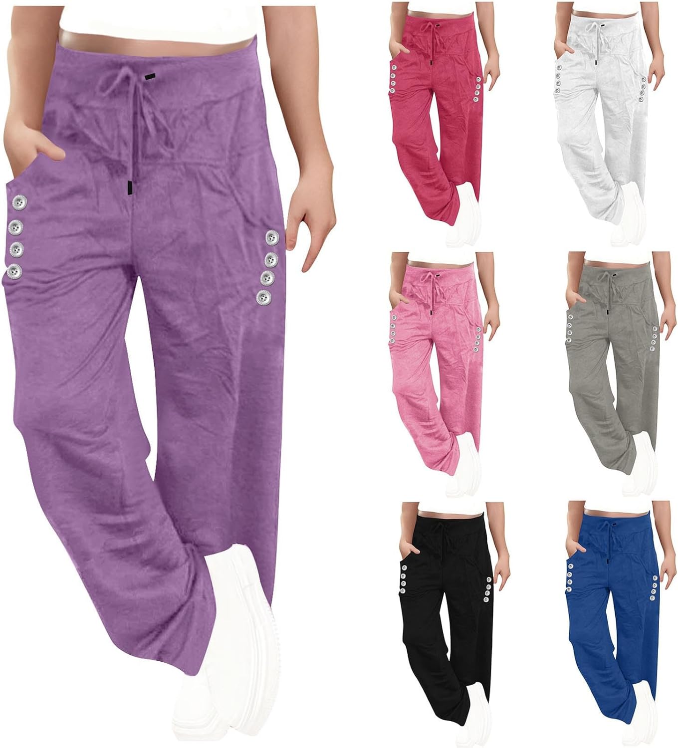 Wide-Leg Casual Pants for Teens