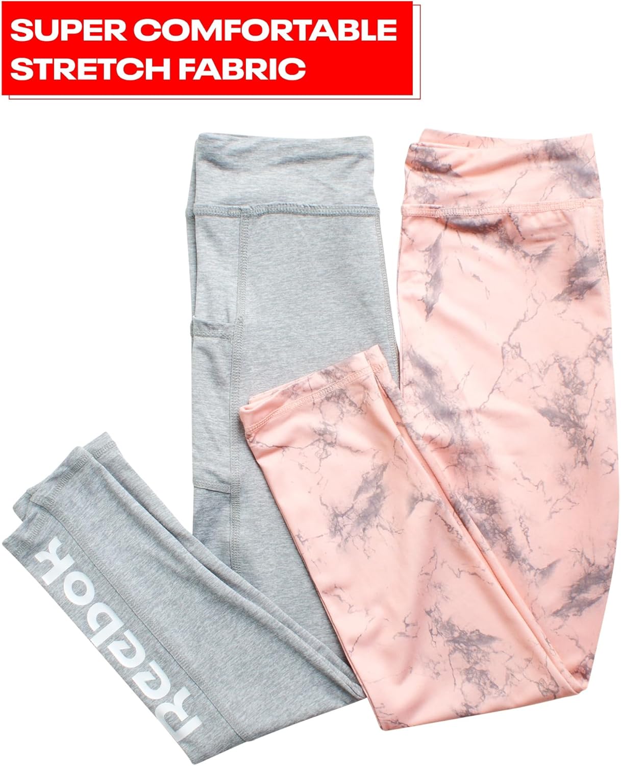 Reebok Girls Leggings 2 Pack Active Performance Tights