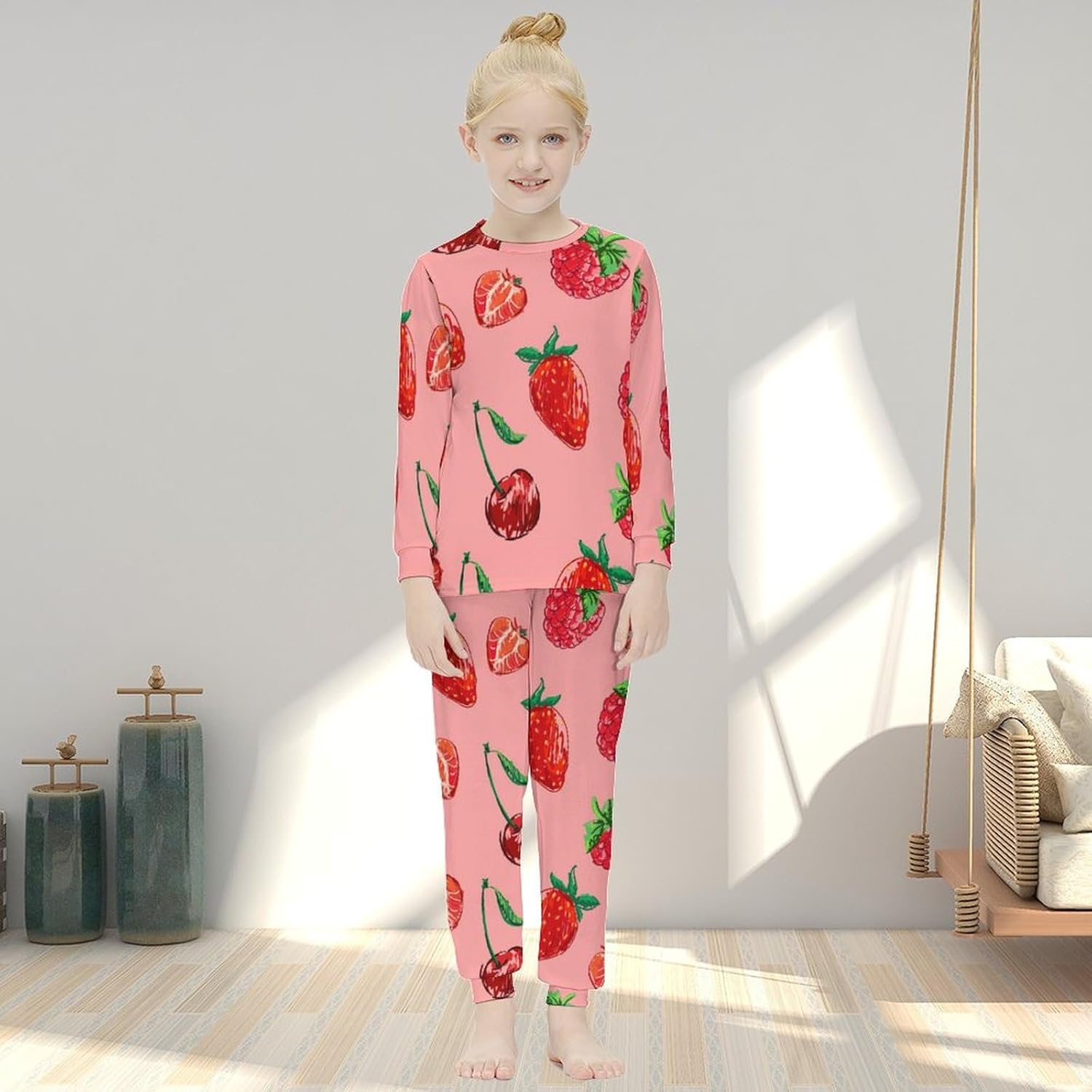 Soft comfortable girls pj set