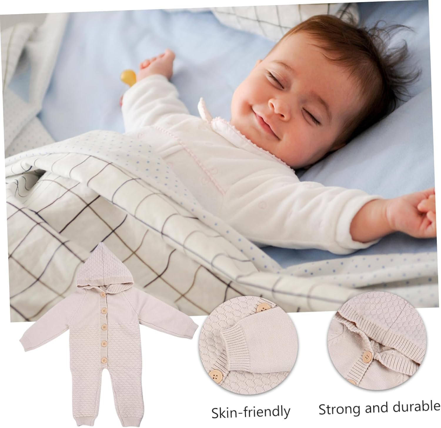 Infant Sleep Bag Long Sleeve Romper for Baby