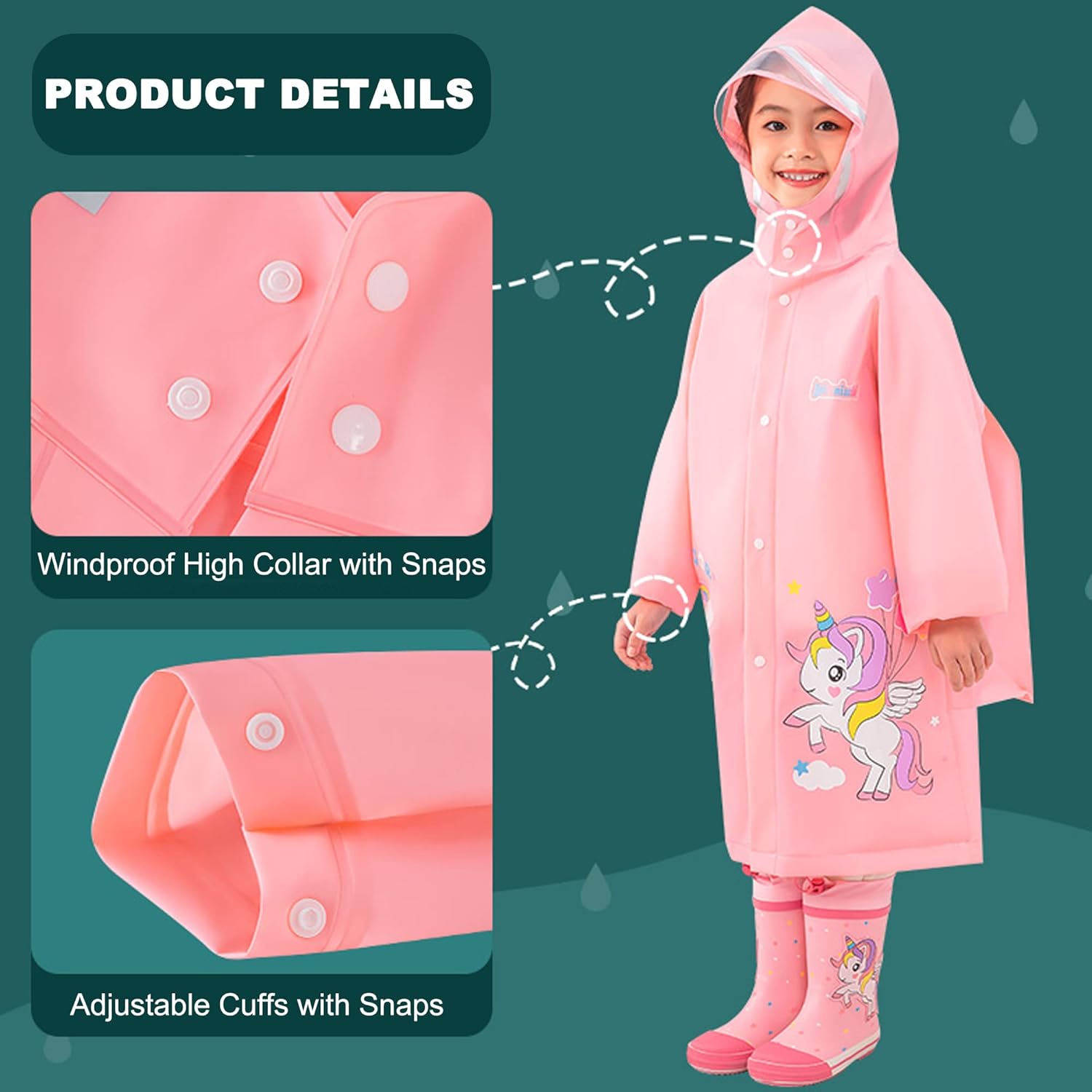 Fewlby Kids Rain Jacket 3XL