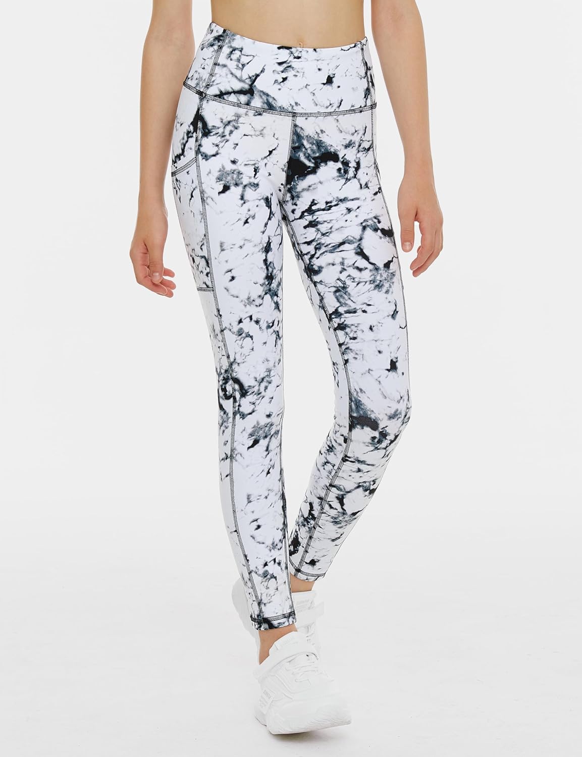 THE GYM PEOPLE Girls High Waist Stretch Leggings