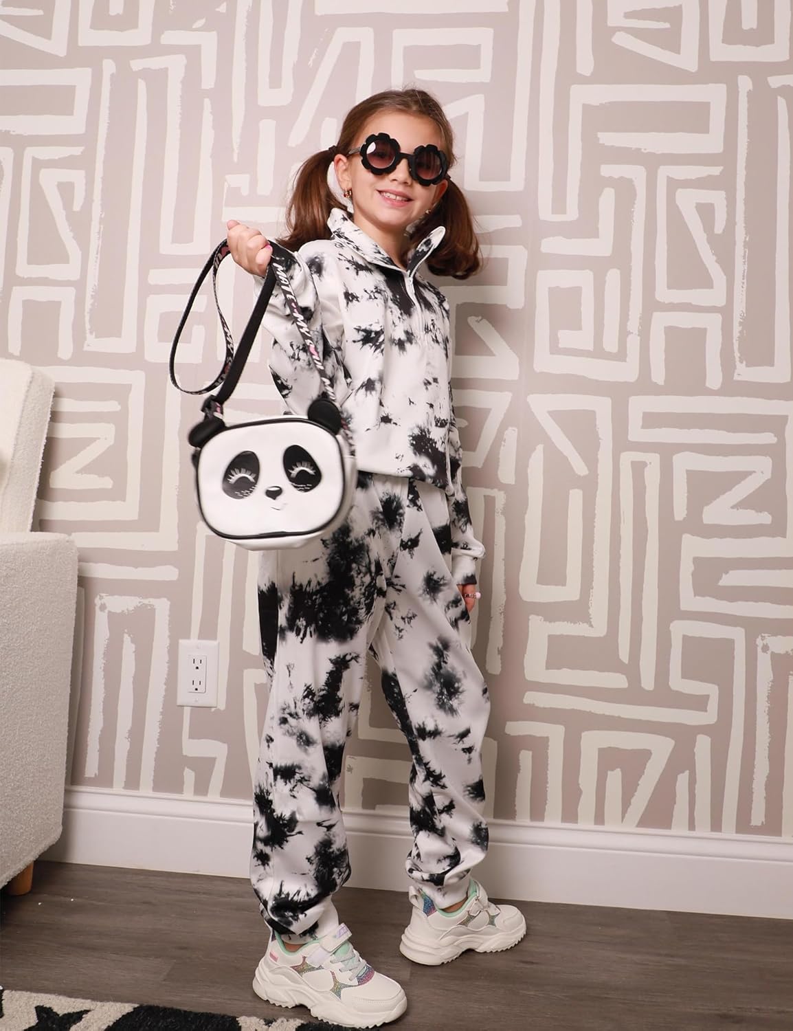 Arshiner Girls 2 Piece Sweatsuit Set