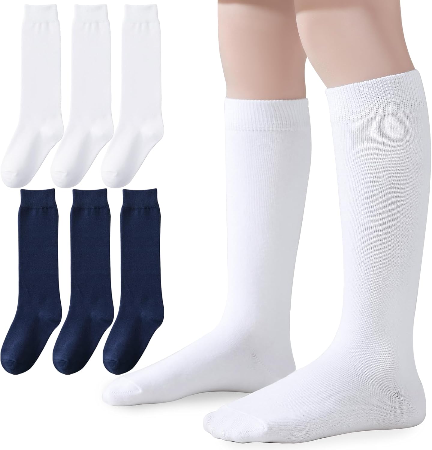 Knee high socks for girls and boys - school uniform