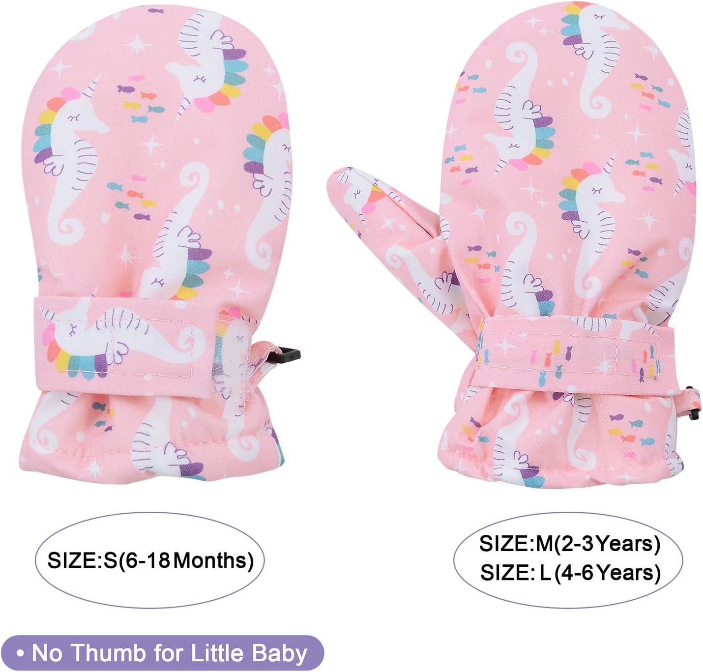 American Trends Winter Lined Fleece Toddler Gloves