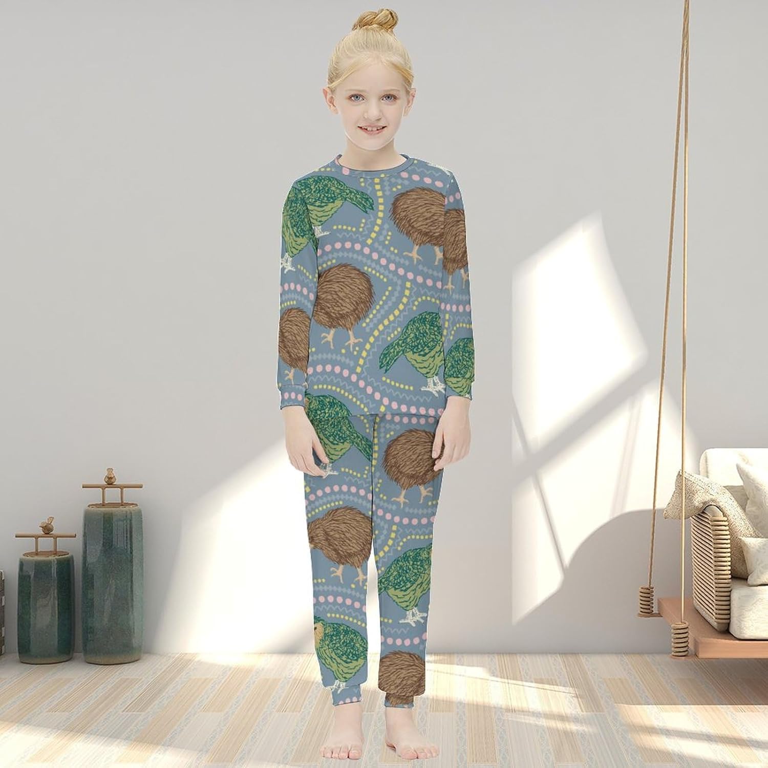 Girls Thermal Pajama Set