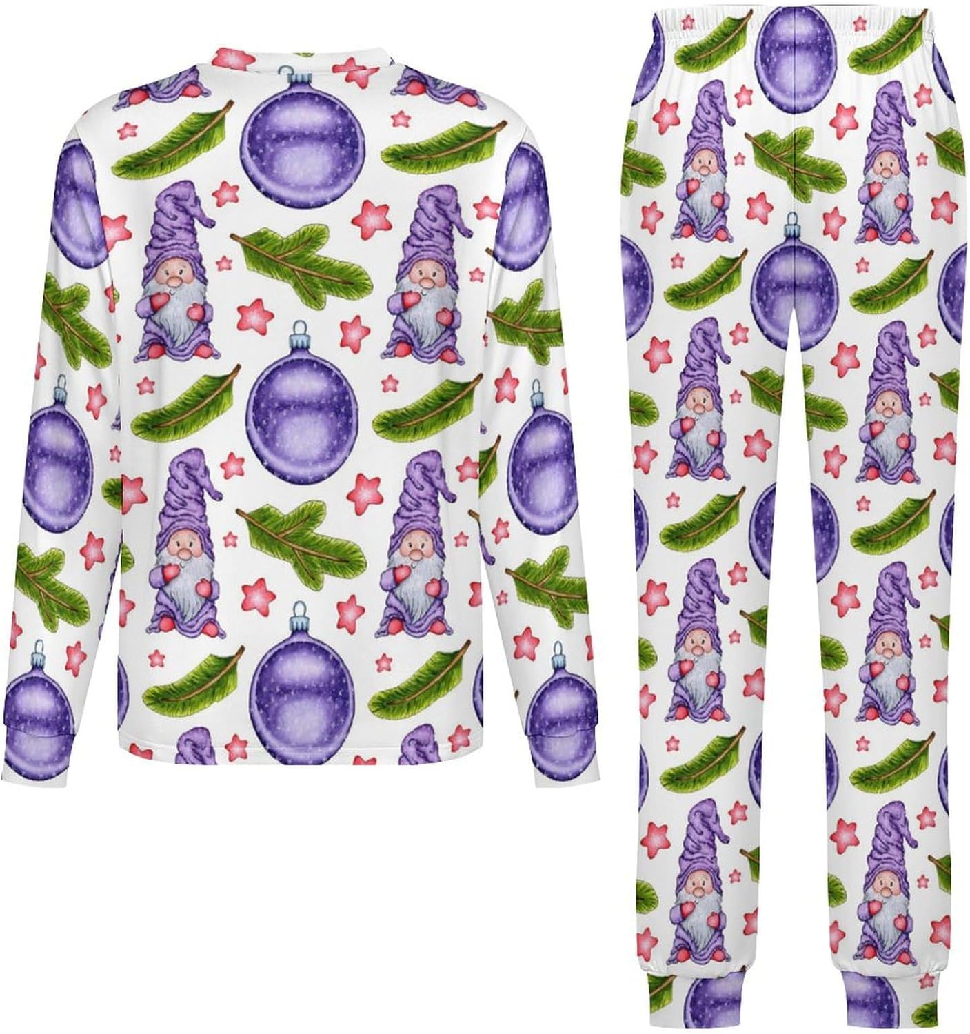 MEIKKO Kids Christmas dumped snowflakes Pajama Set