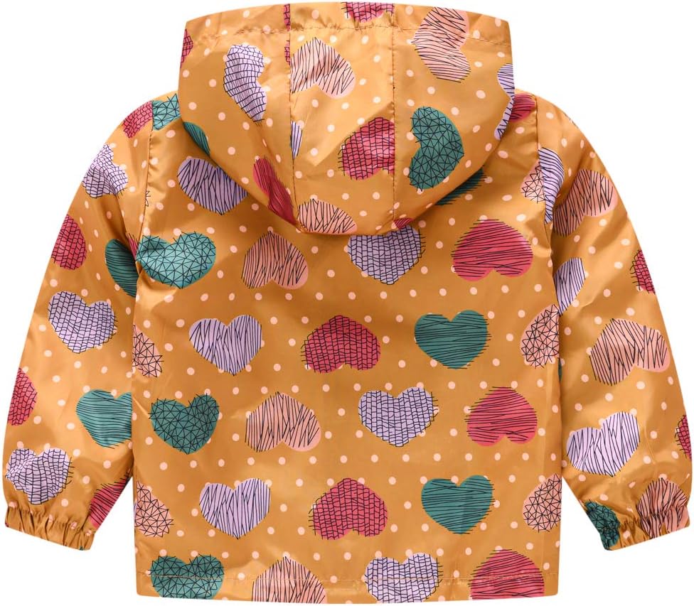 TUIJI Toddler Kids Lightweight Cartoon Print Zip Jacket