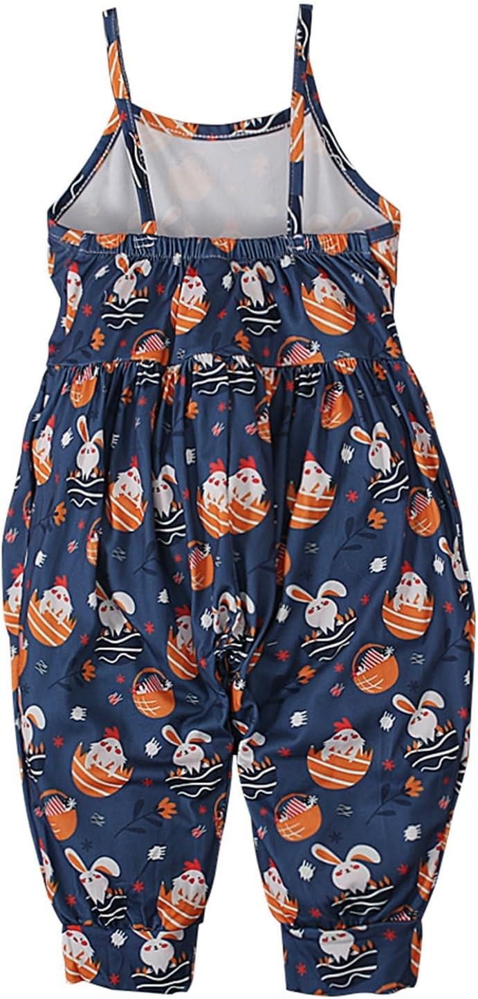 Cute Summer Jumpsuits for Kids - Harem Romper with Pockets