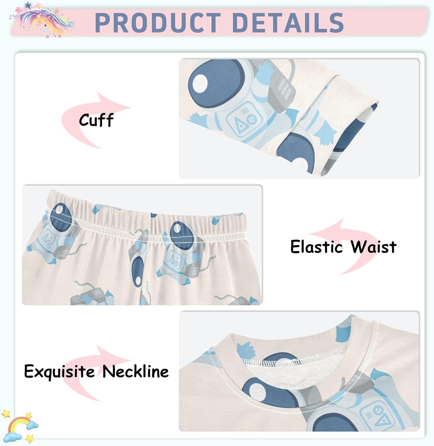 Cute Pajama Set for Kids Soft Cotton Sleepwear