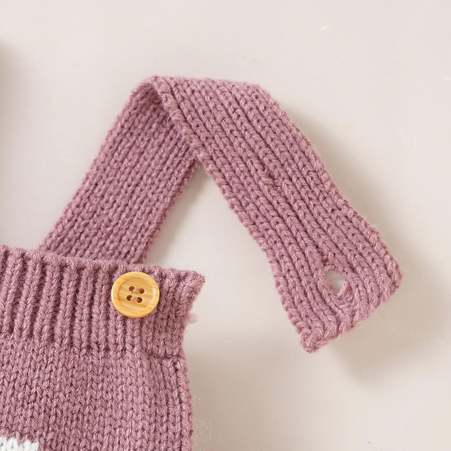BABWWNIX Baby Girl Boy Easter Bunny Romper Knit Sleeveless Bodysuit