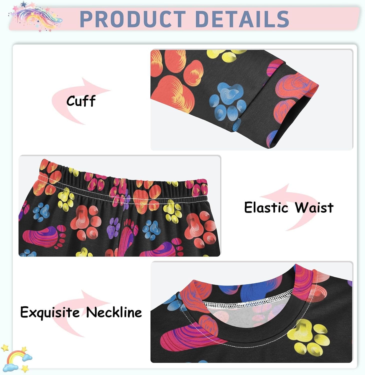Adorable Long Sleeve Pajama Sets for Girls