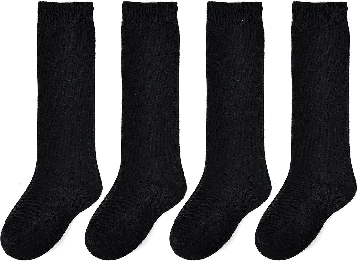 EPEIUS Girls Knee High Cotton Socks - Perfect for School Daily Use