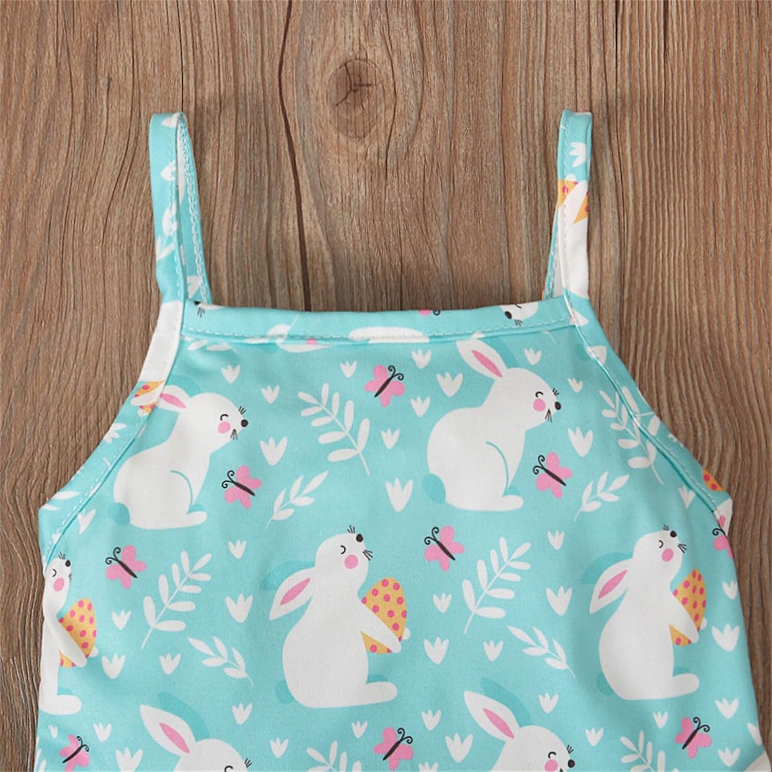 Cute Easter Bunny Knit Romper for Baby Girl