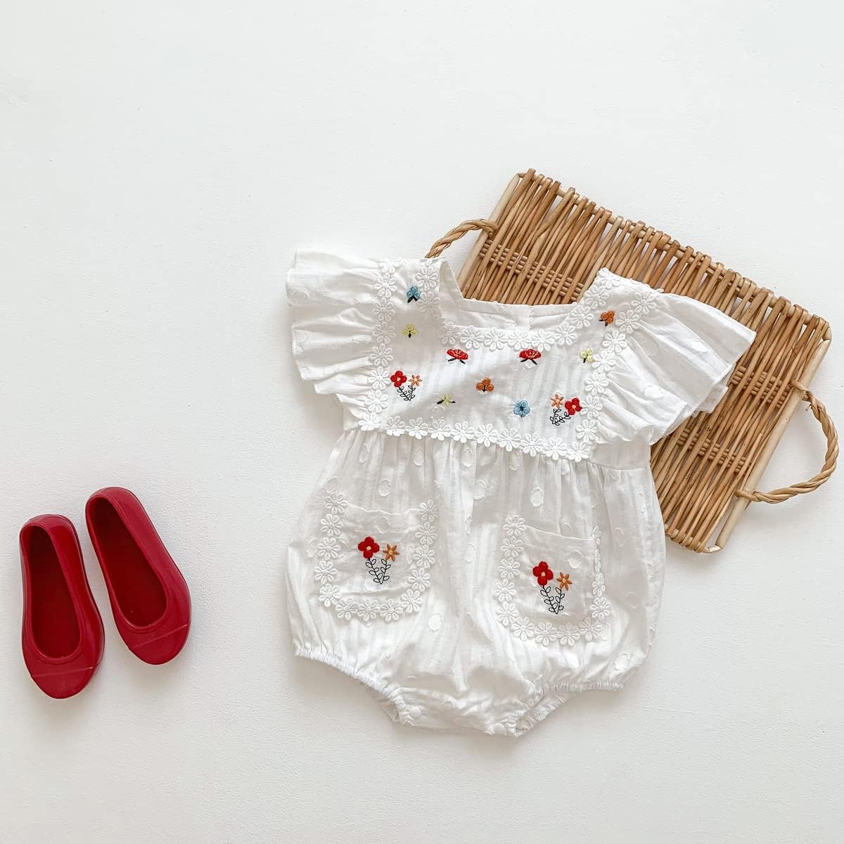 Matching Siblings Mexican Rompers Dresses for Toddler Baby Girl