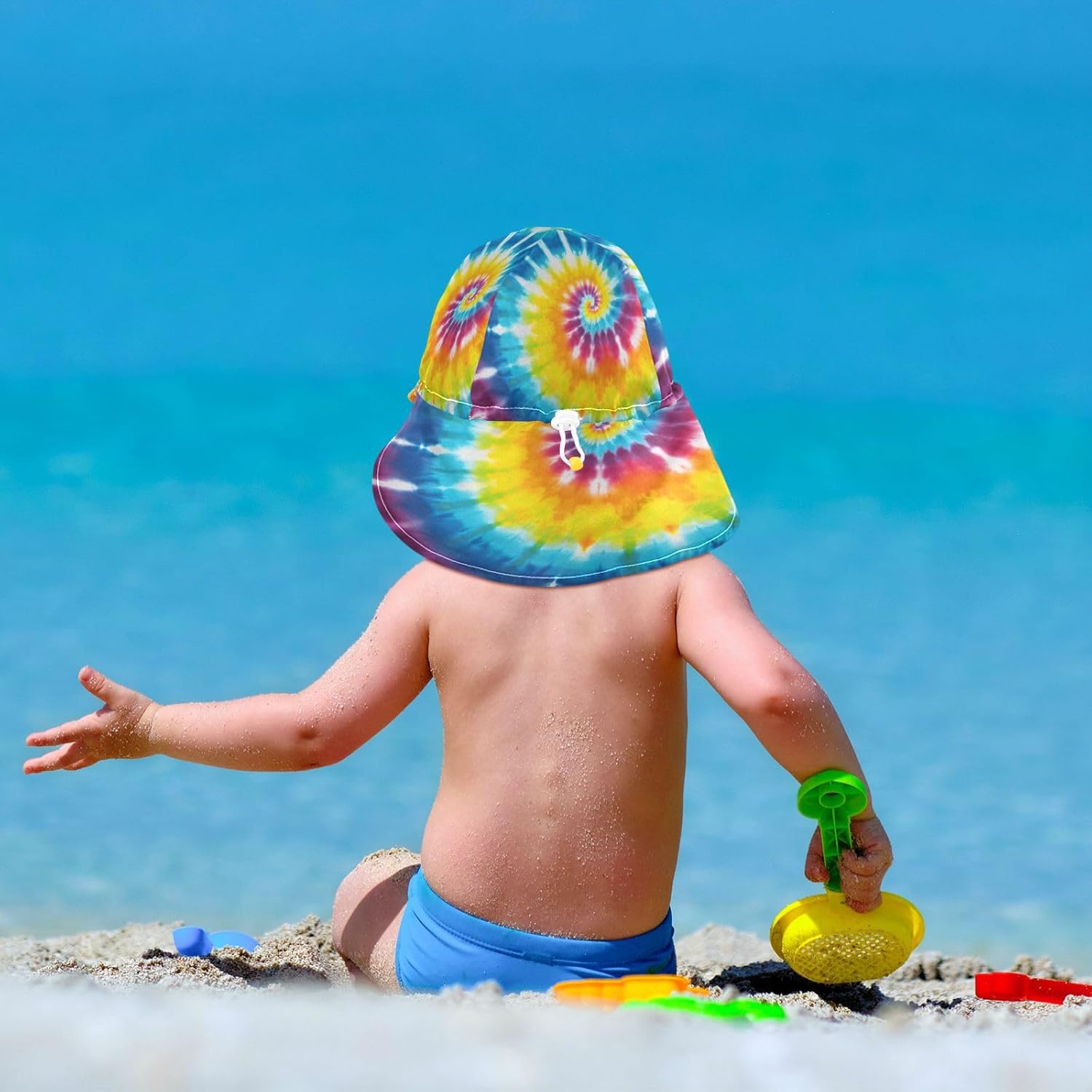 Adorable Adjustable Baby Sun Hat UPF 50