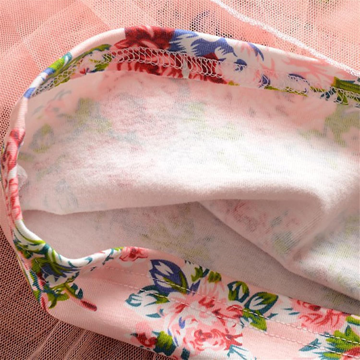 Floral Mesh Romper for Baby Girls 3-12 Months
