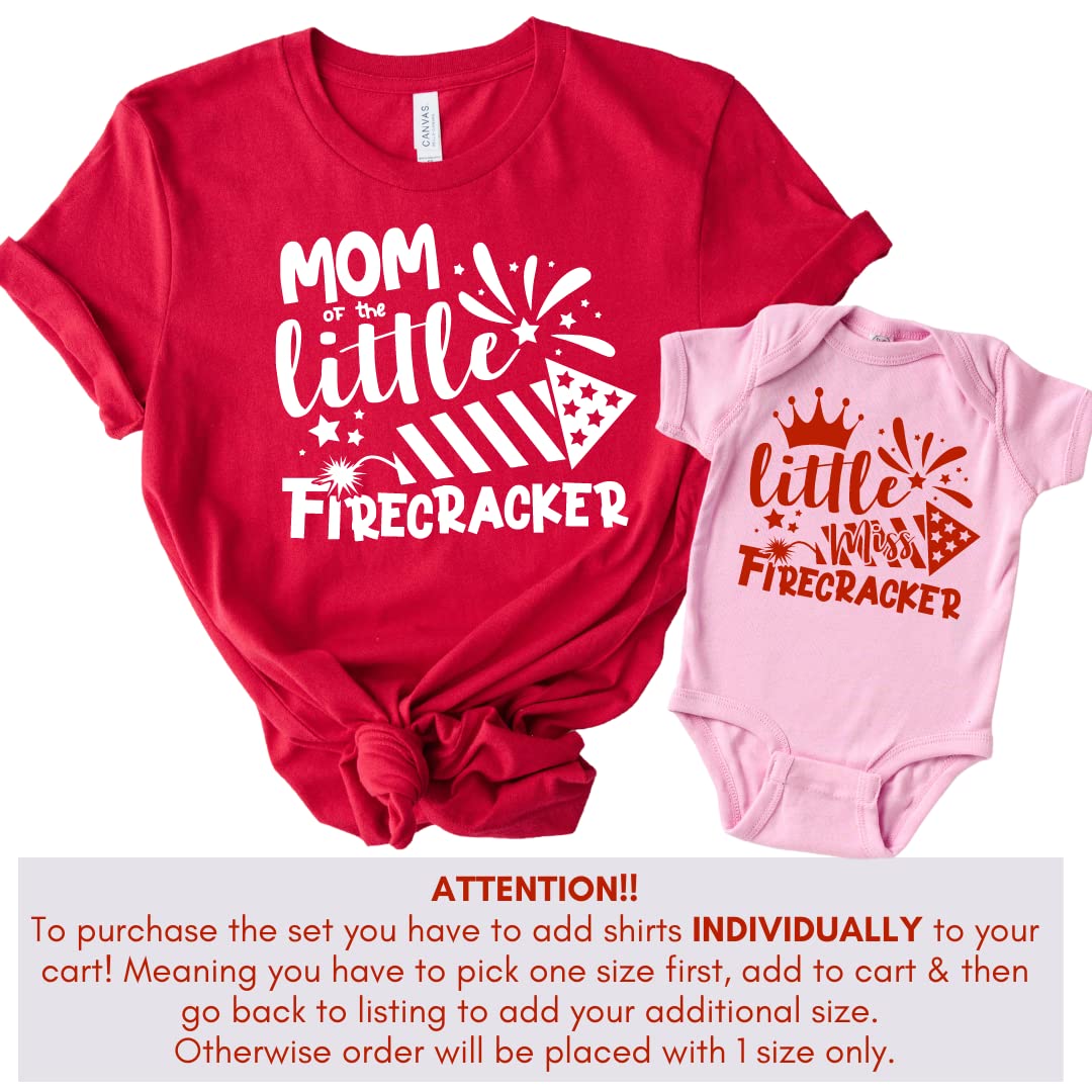Fourth of July Family Matching Shirts Set for Mom Dad and Baby