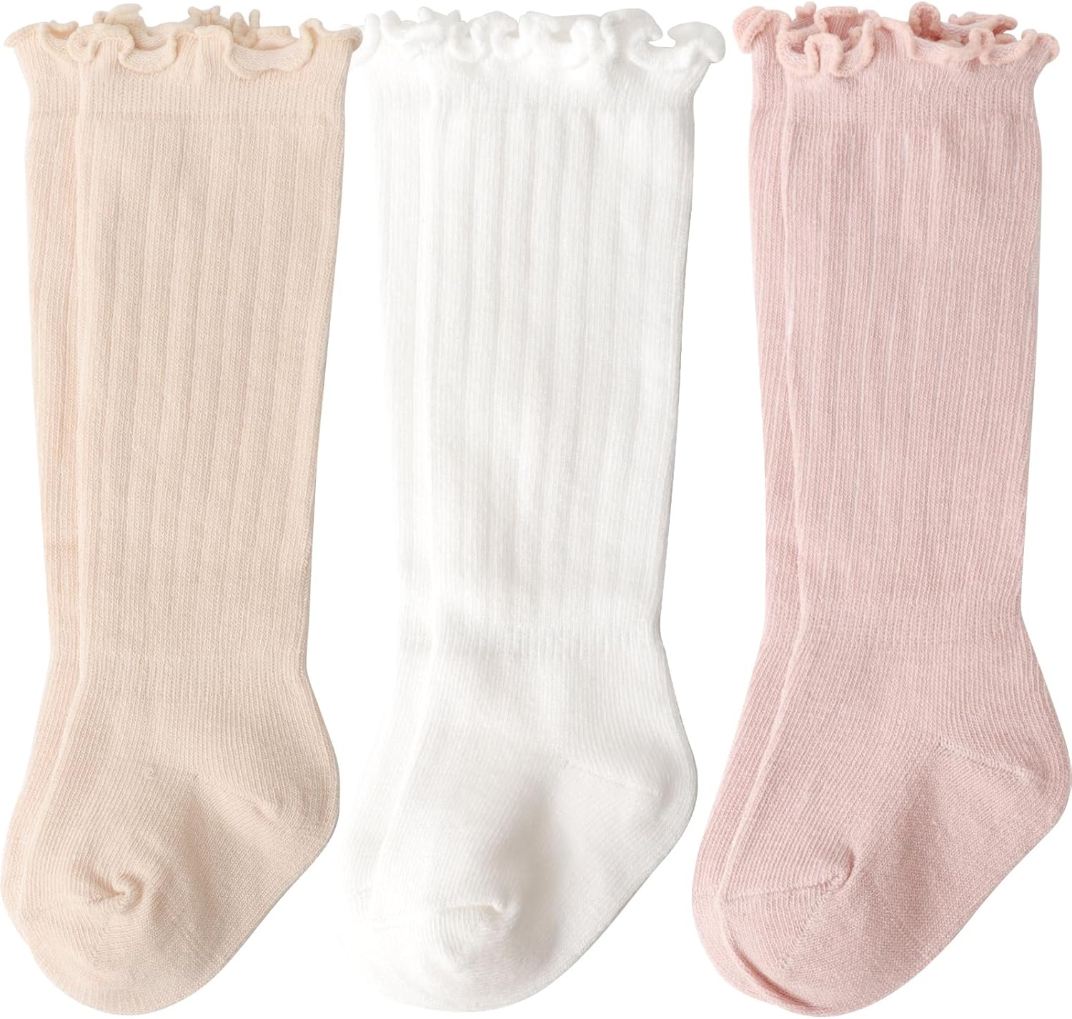 DRESHOW BQUBO Baby Girls Knee-credits Socks