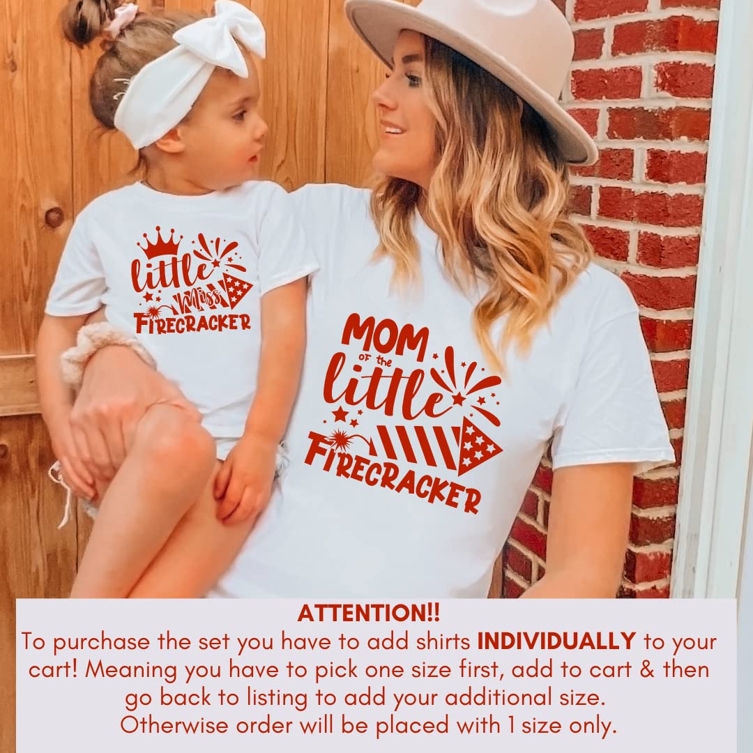 Fourth of July Family Matching Shirts Set for Mom Dad and Baby