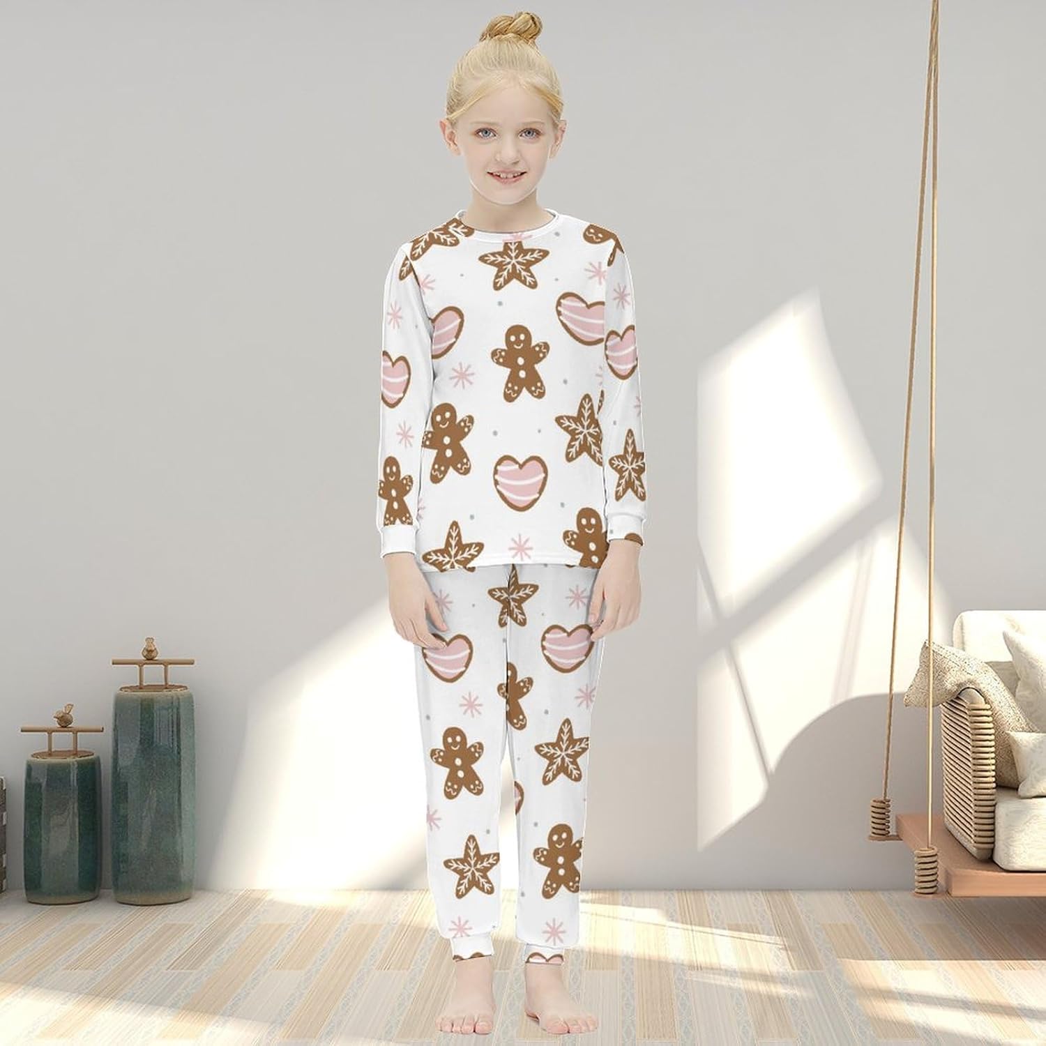 Adorable Thermal Girls Underwear Set for Christmas