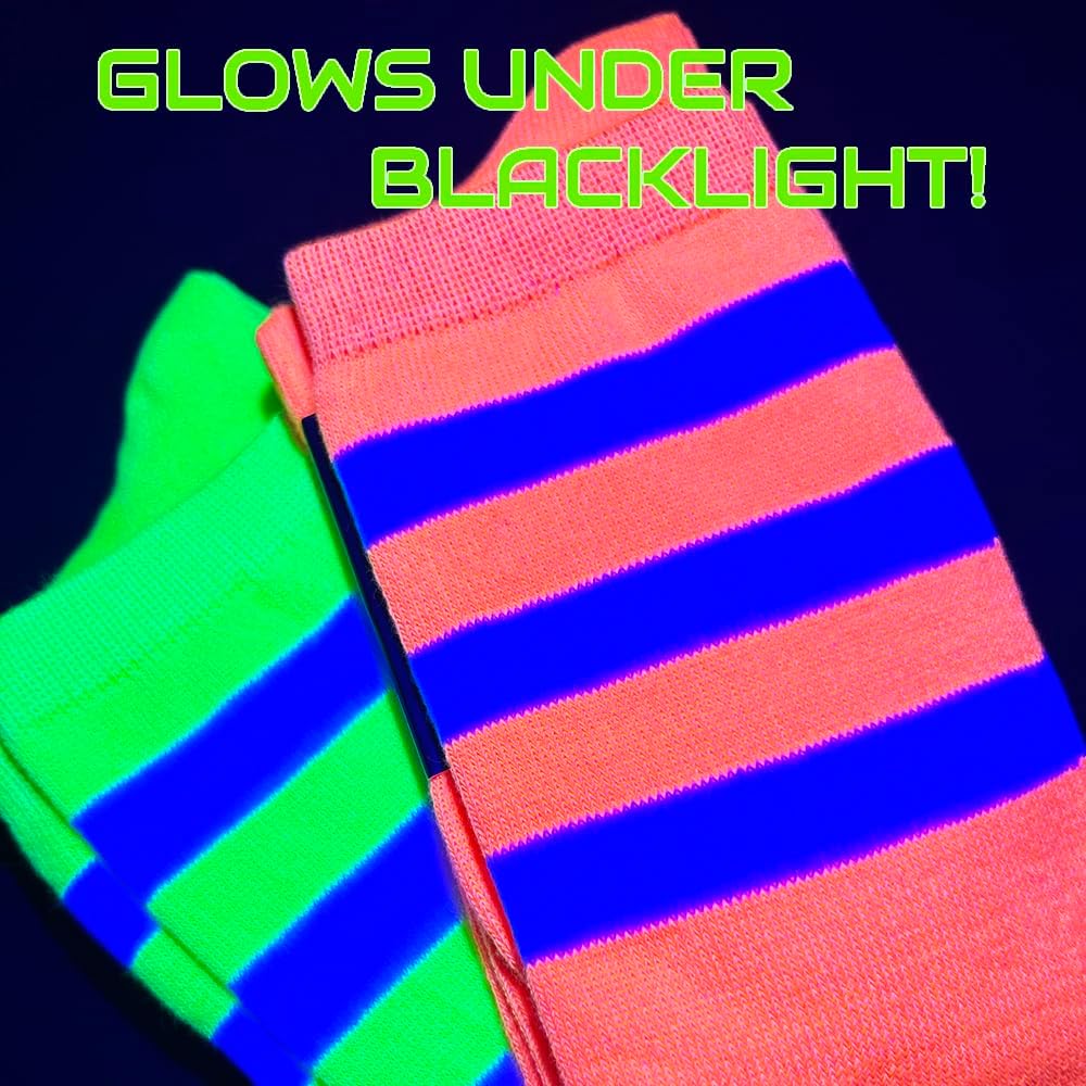 Neon Nation Bounce Back knee high socks