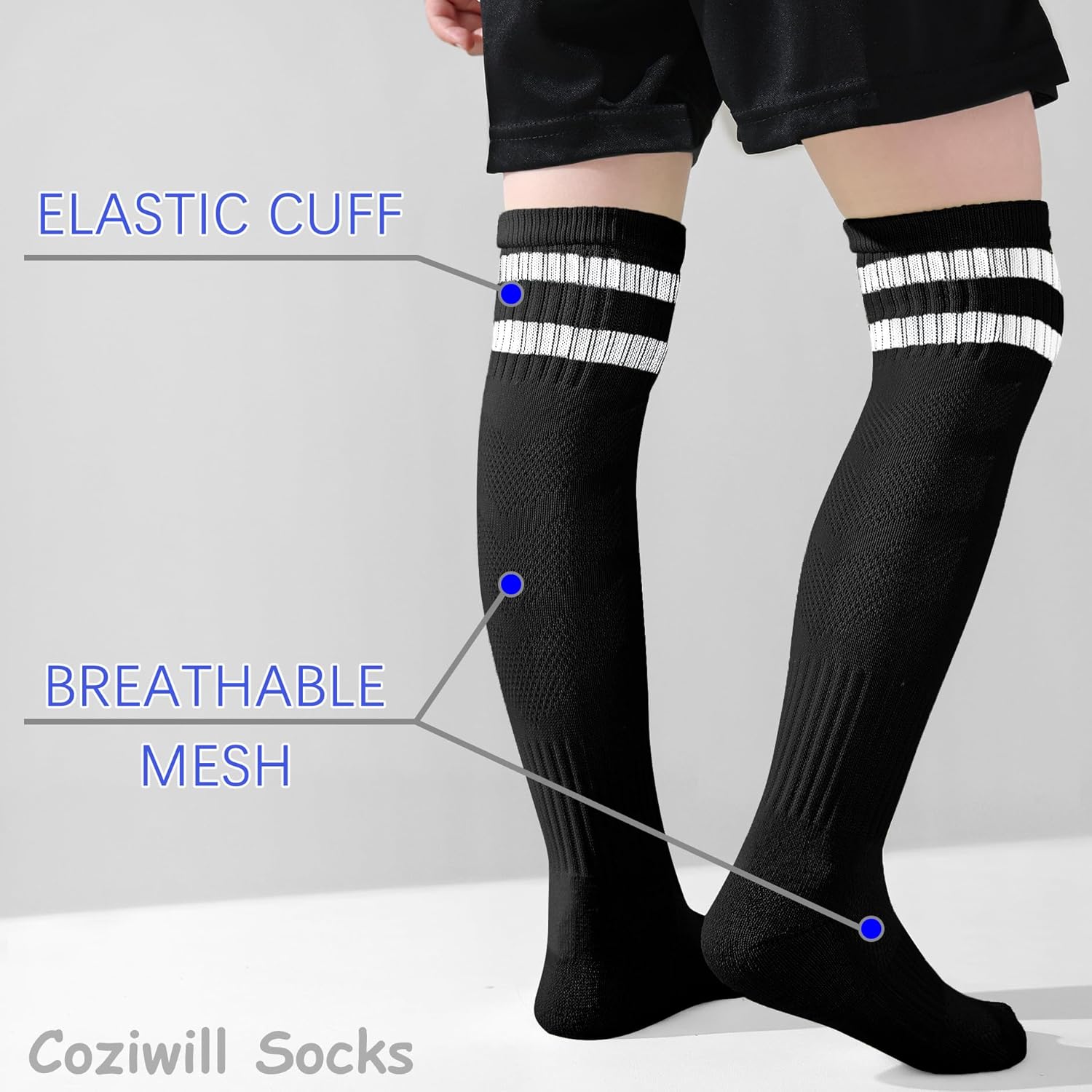 Cozywill Fun Kids Soccer Socks Boys