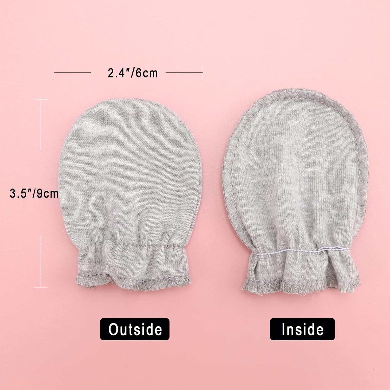 No Scratch Cotton mittens for newborns
