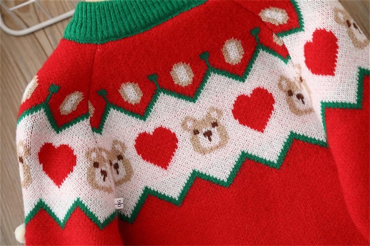 Warm Cozy Christmas Sweater for Babies Cute Deers in Knit
