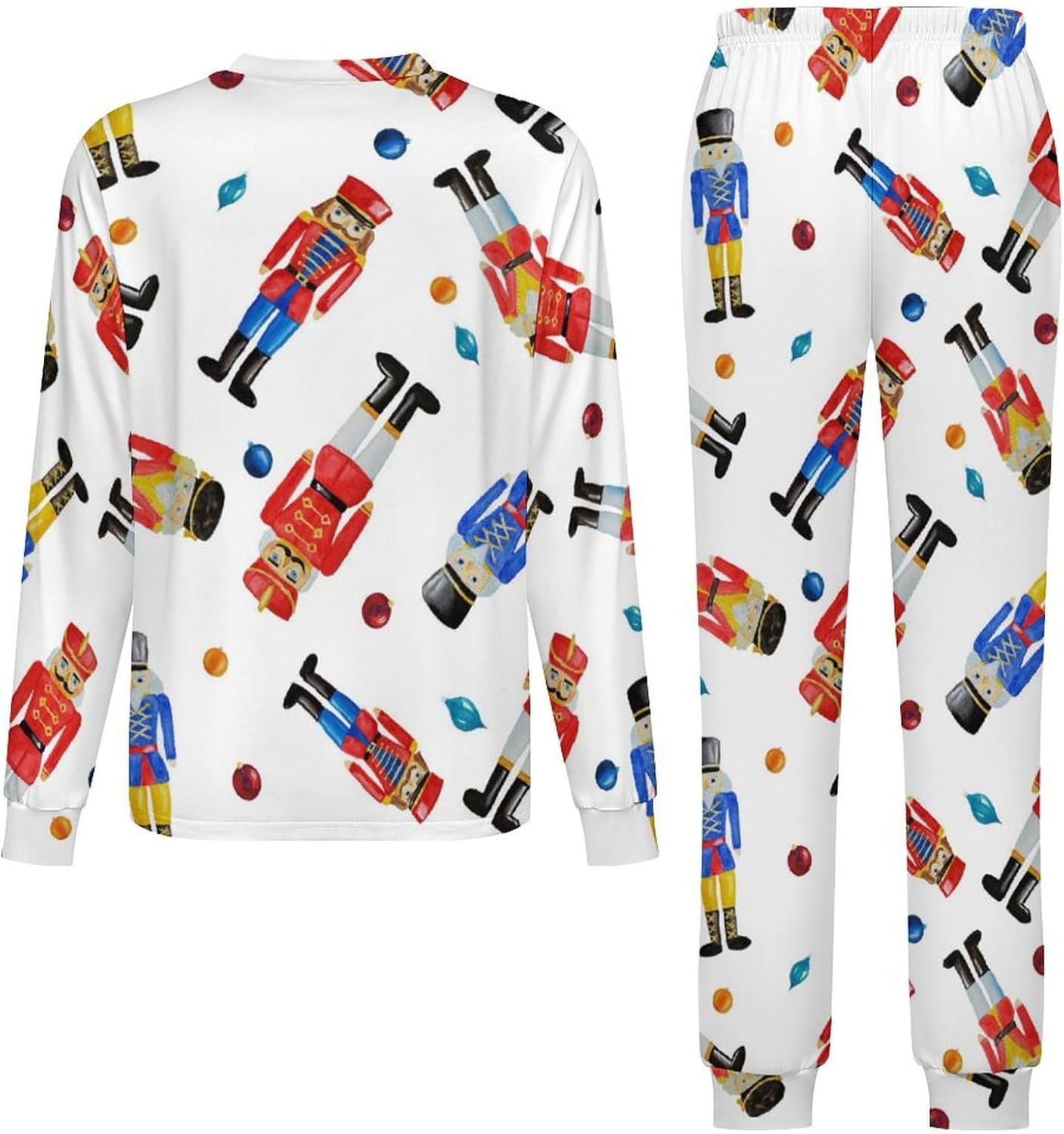 Christmas Nutcracker Thermal Underwear Set - Boys Girls Comfy Pajamas 4y-14y