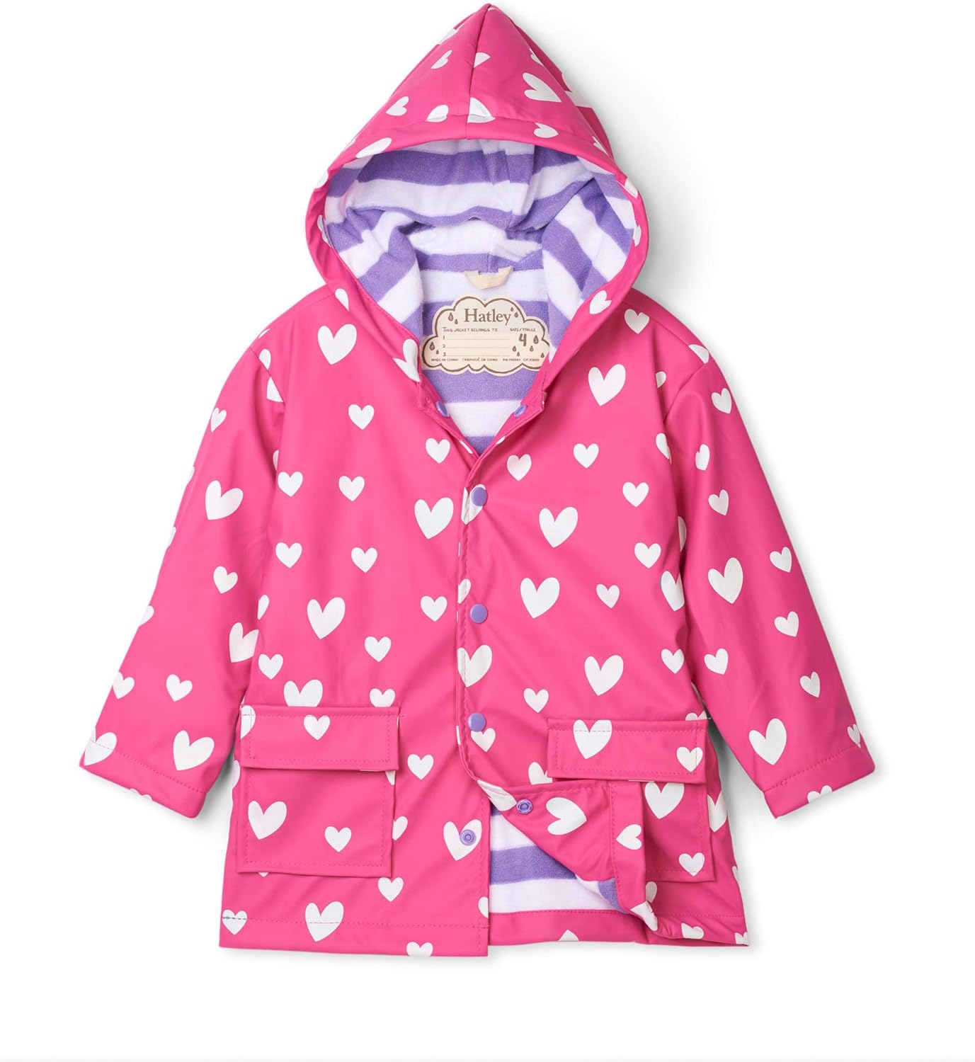 Hatley Girls Rain Jacket Makes Every Rainy Day Shine