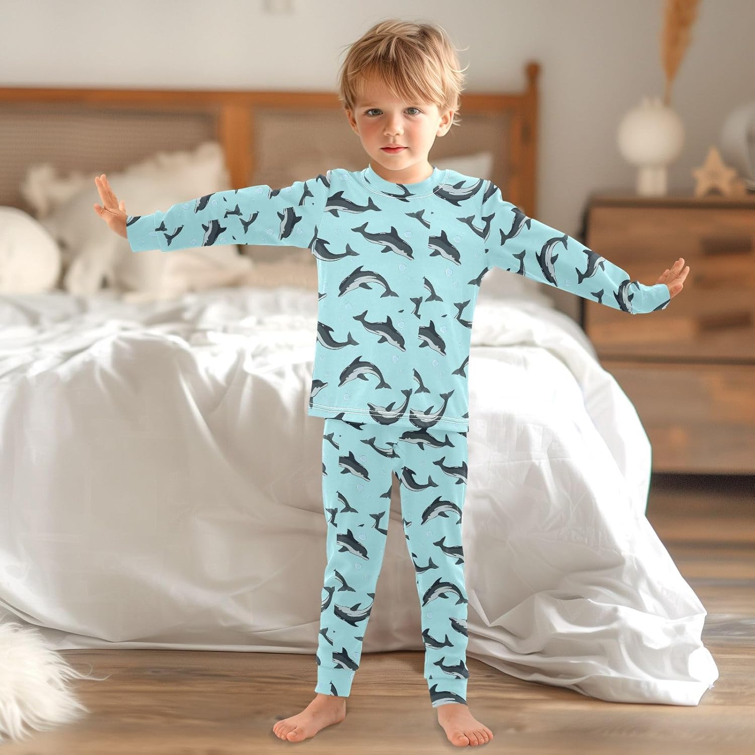 Wirefree Kids Pajama Set Soft Cute Sleepwear