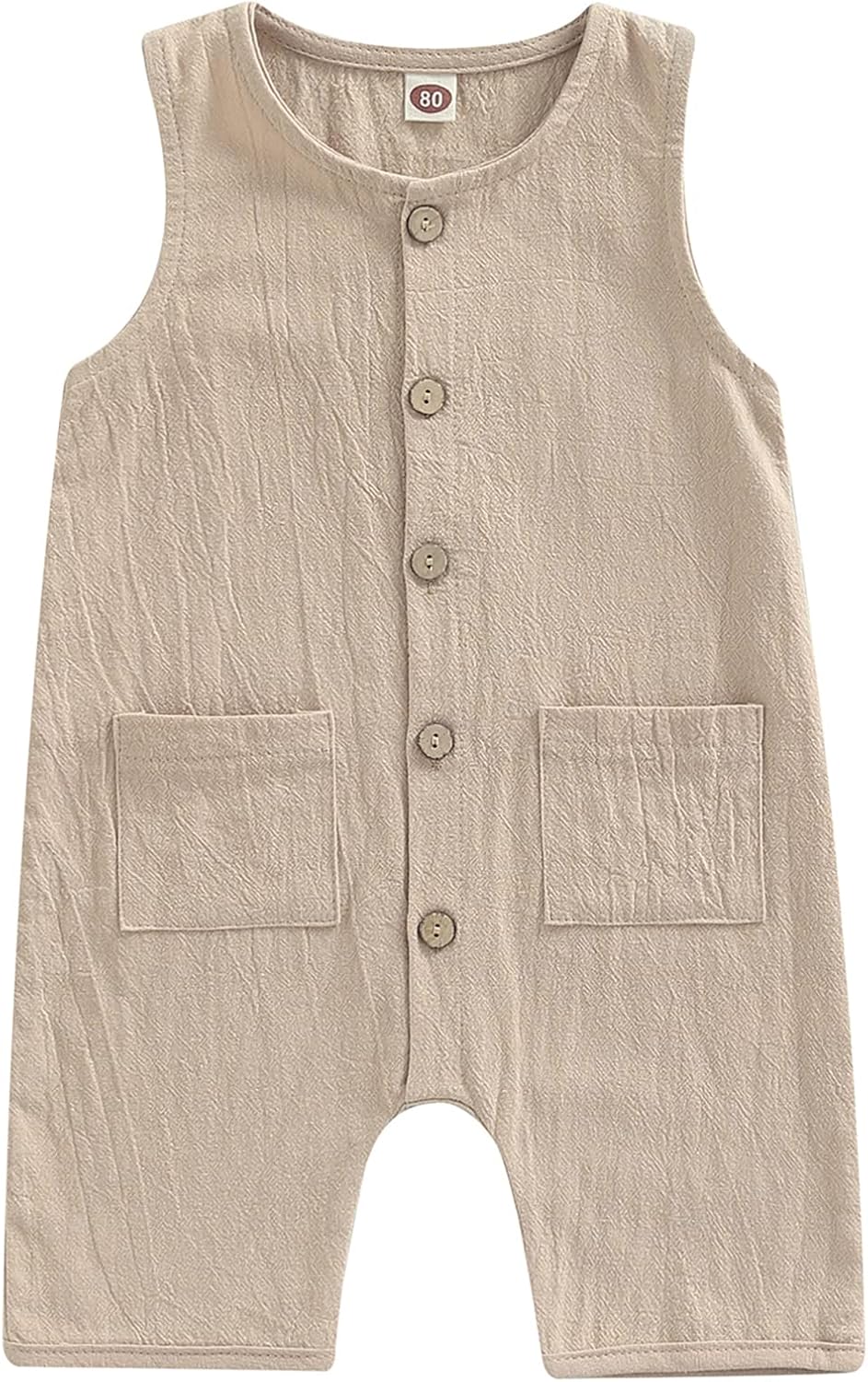 Mubineo Boys Summer Linen Romper for Babies