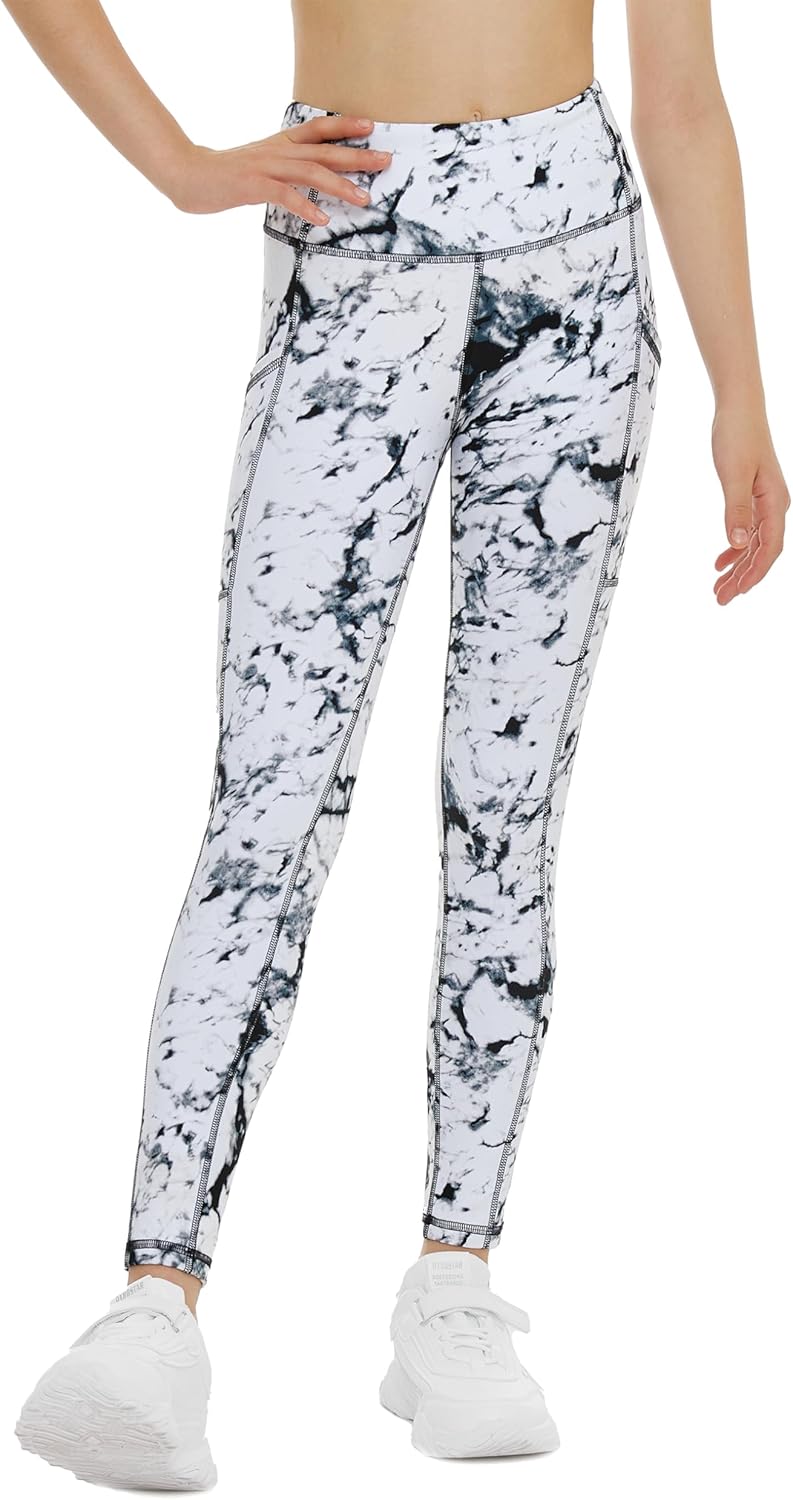THE GYM PEOPLE Girls High Waist Stretch Leggings