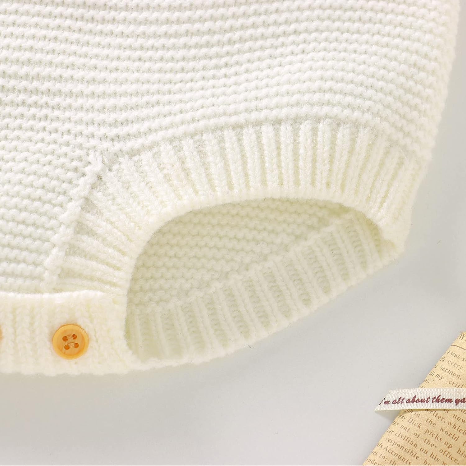 AMIMOJY - Newborn Baby Knit Romper Cotton Sleeveless
