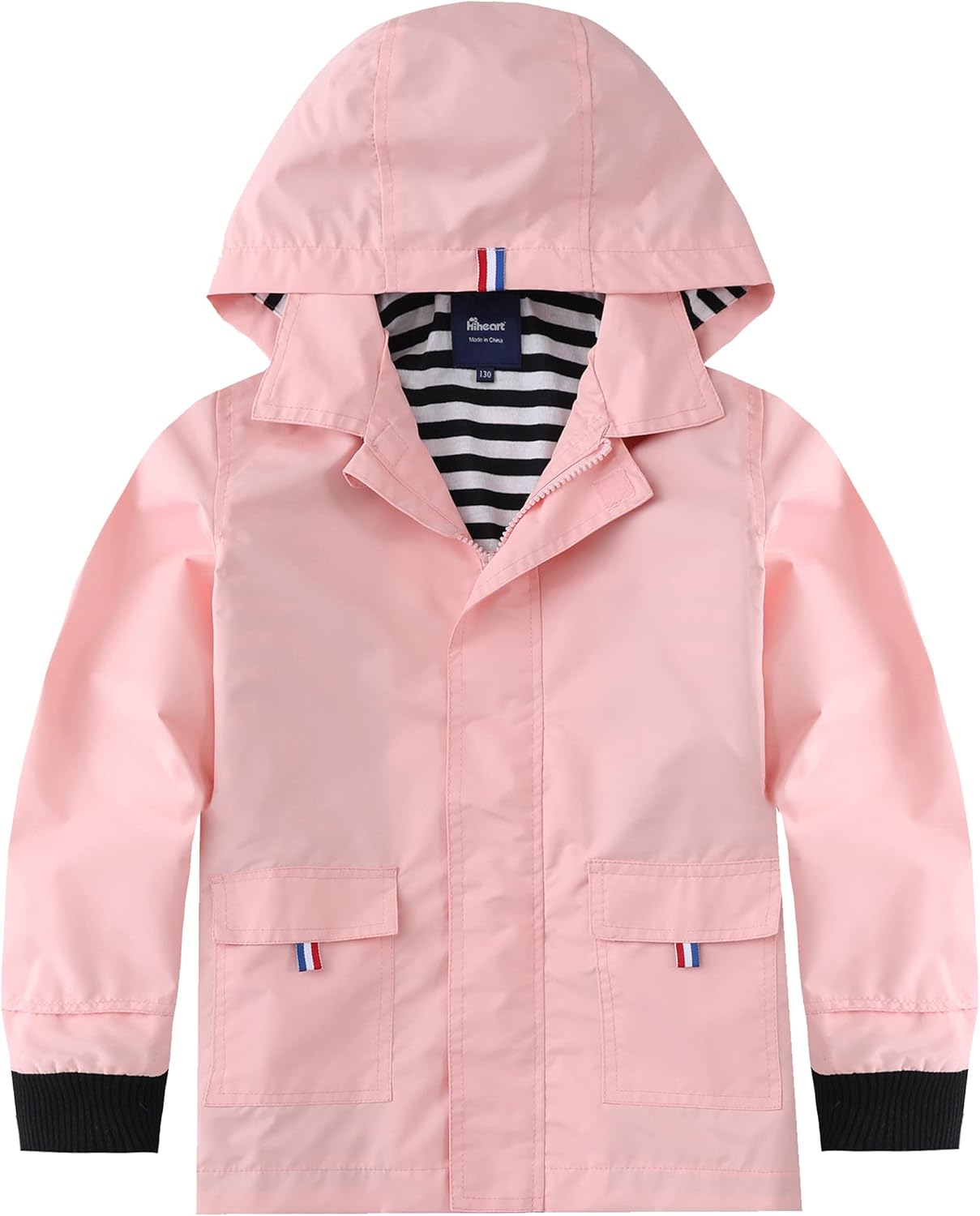 Hiheart Boys Girls Waterproof Hooded Jackets