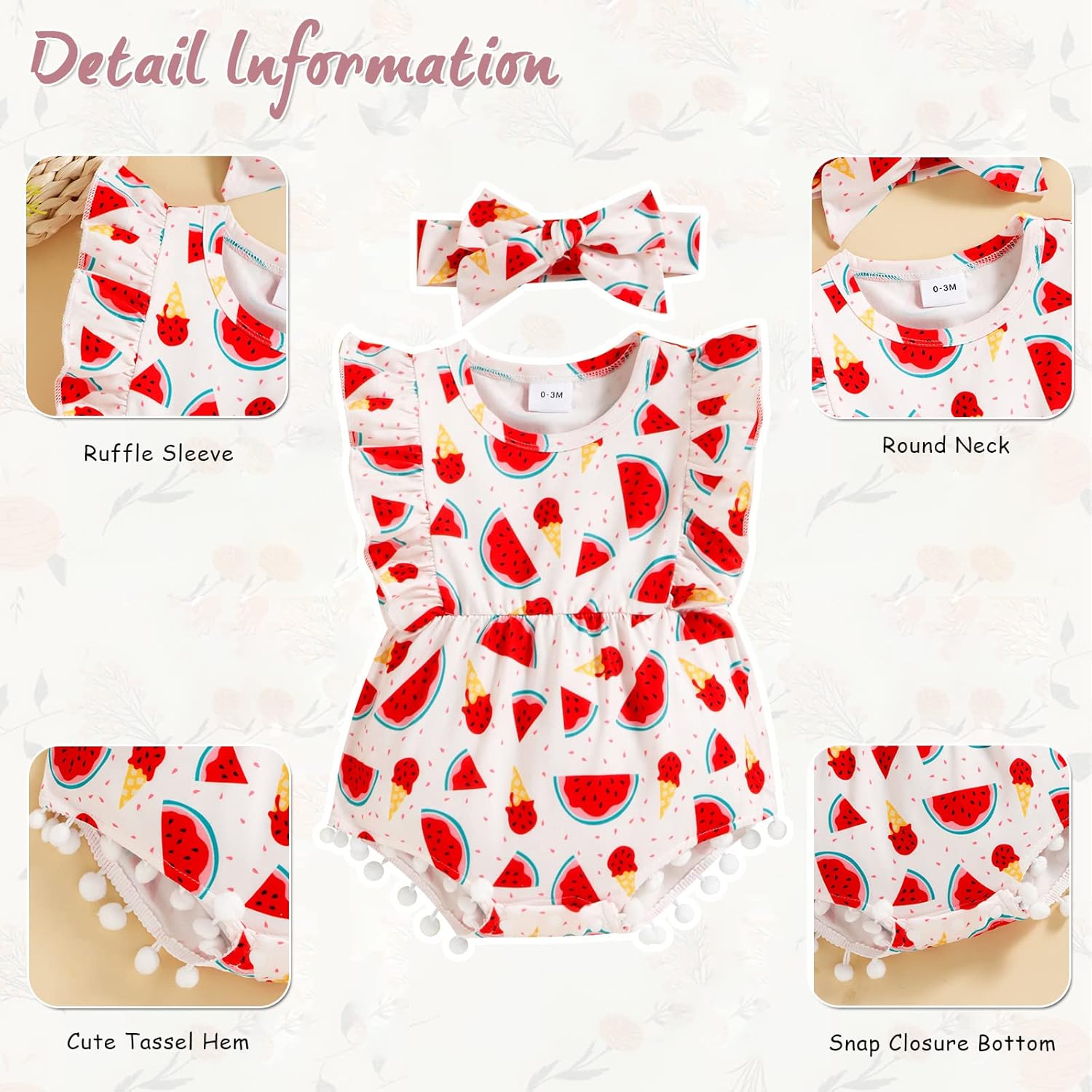 Cute Newborn Romper for Baby Girls
