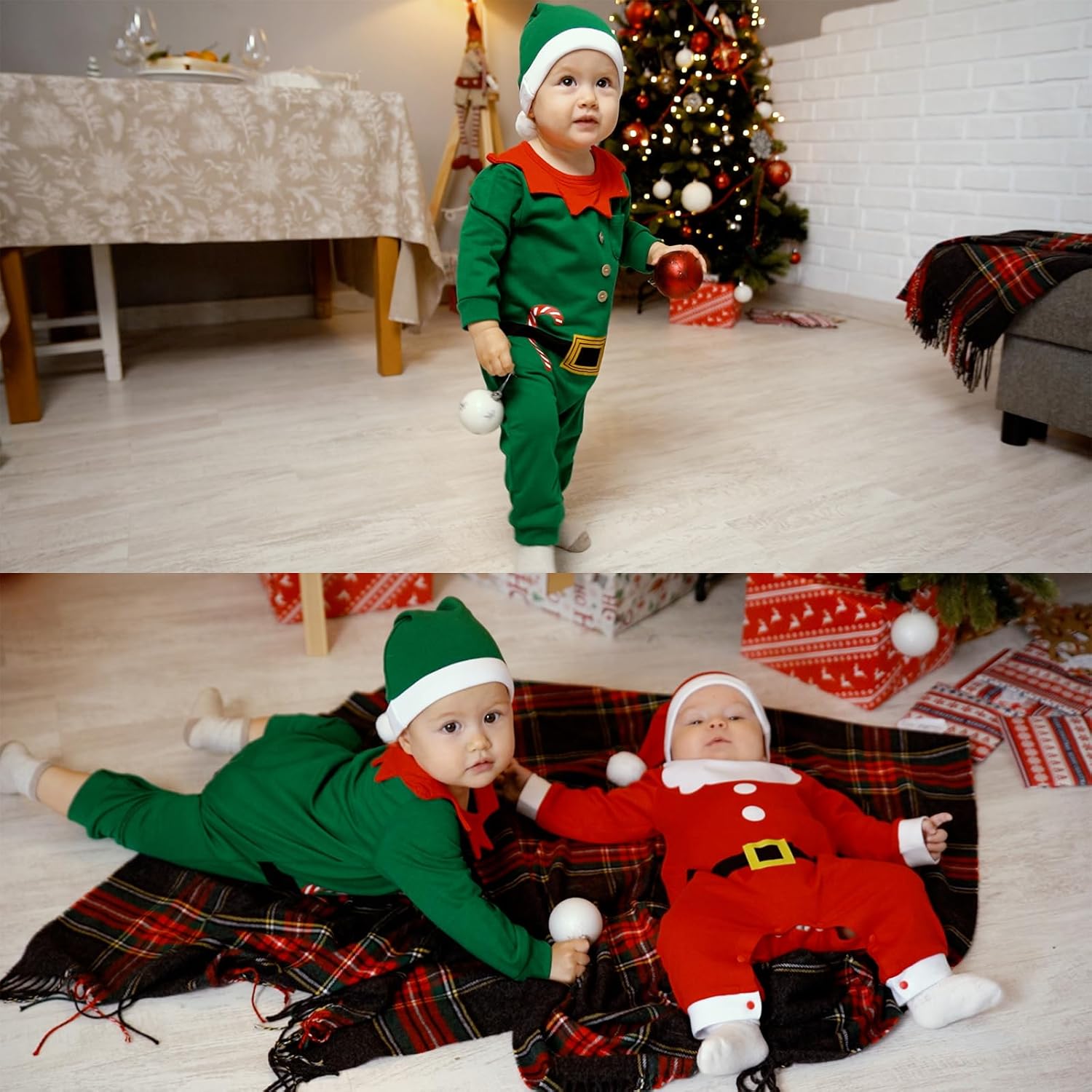 My First Christmas Baby Romper Set