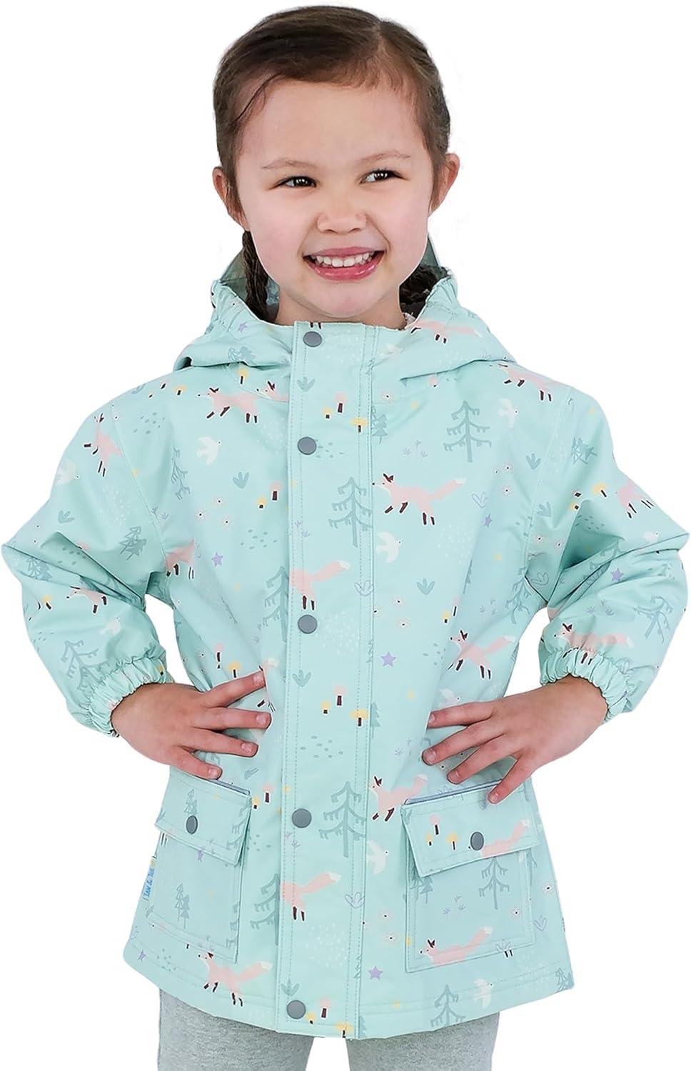 JAN JUL Waterproof Fleece Lined Rain Jacket Multi-Season Rainwear for Kids