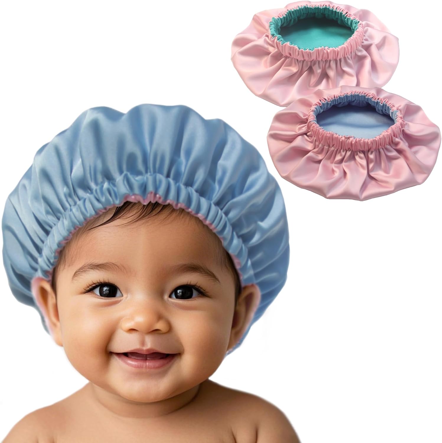 AKISS Satin Silk Bonnet for Babies 0-3 6-12 Moths