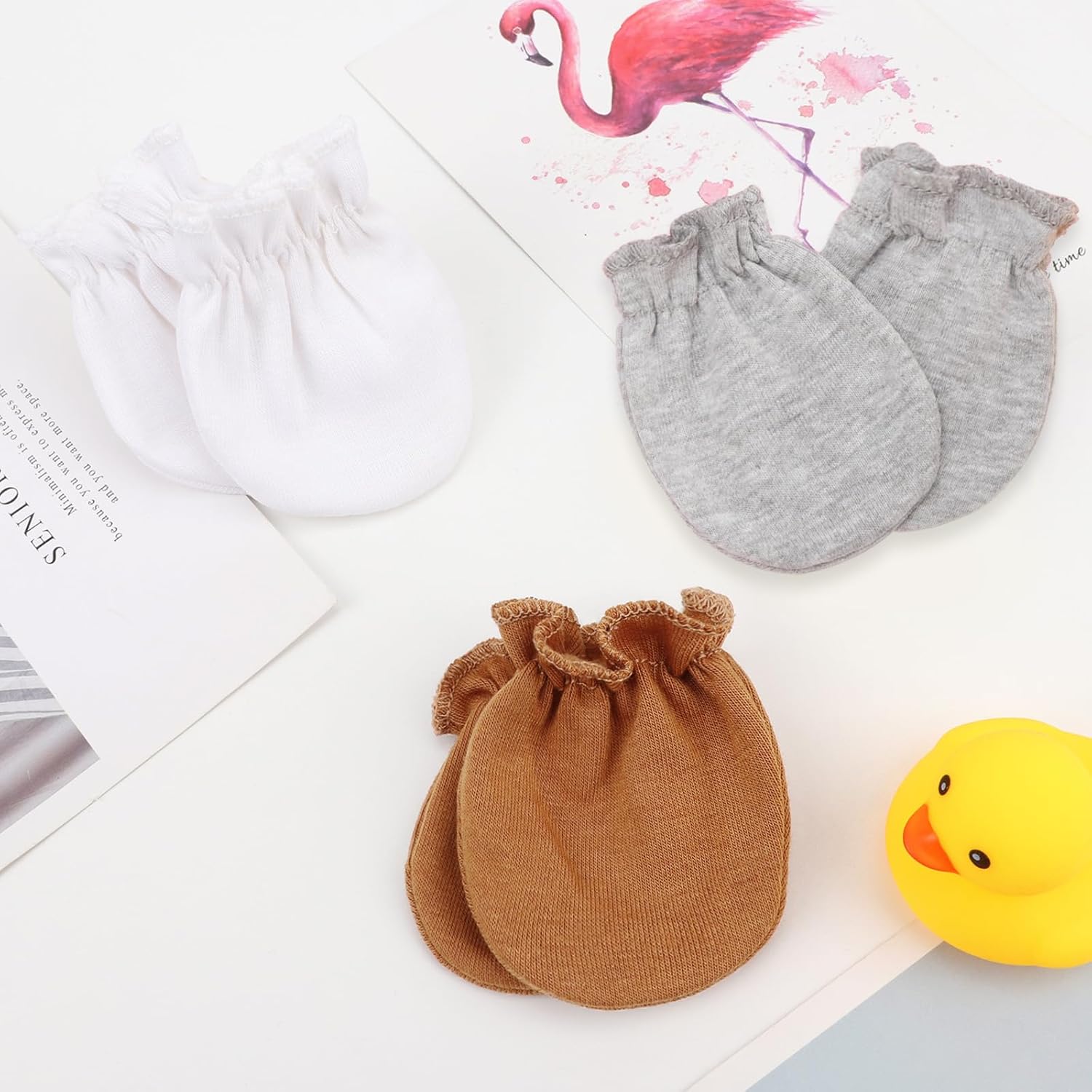 No Scratch Cotton mittens for newborns
