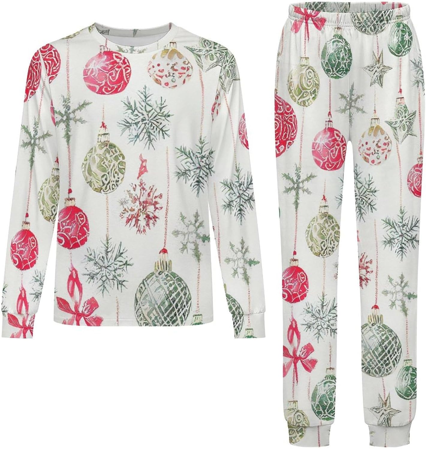 MEIKKO Christmas Kids Thermal Gnome Underwear Set