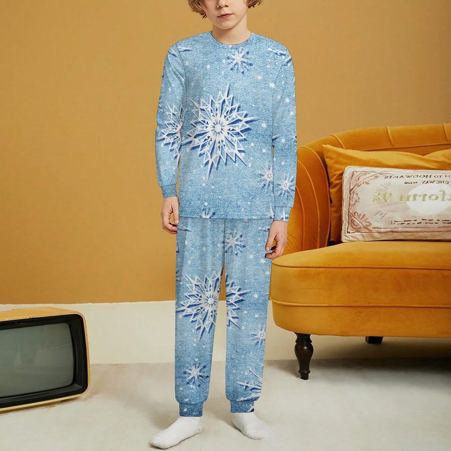 MEIKKO Kids Thermal Underwear Set - Santa Red Perfect for Christmas