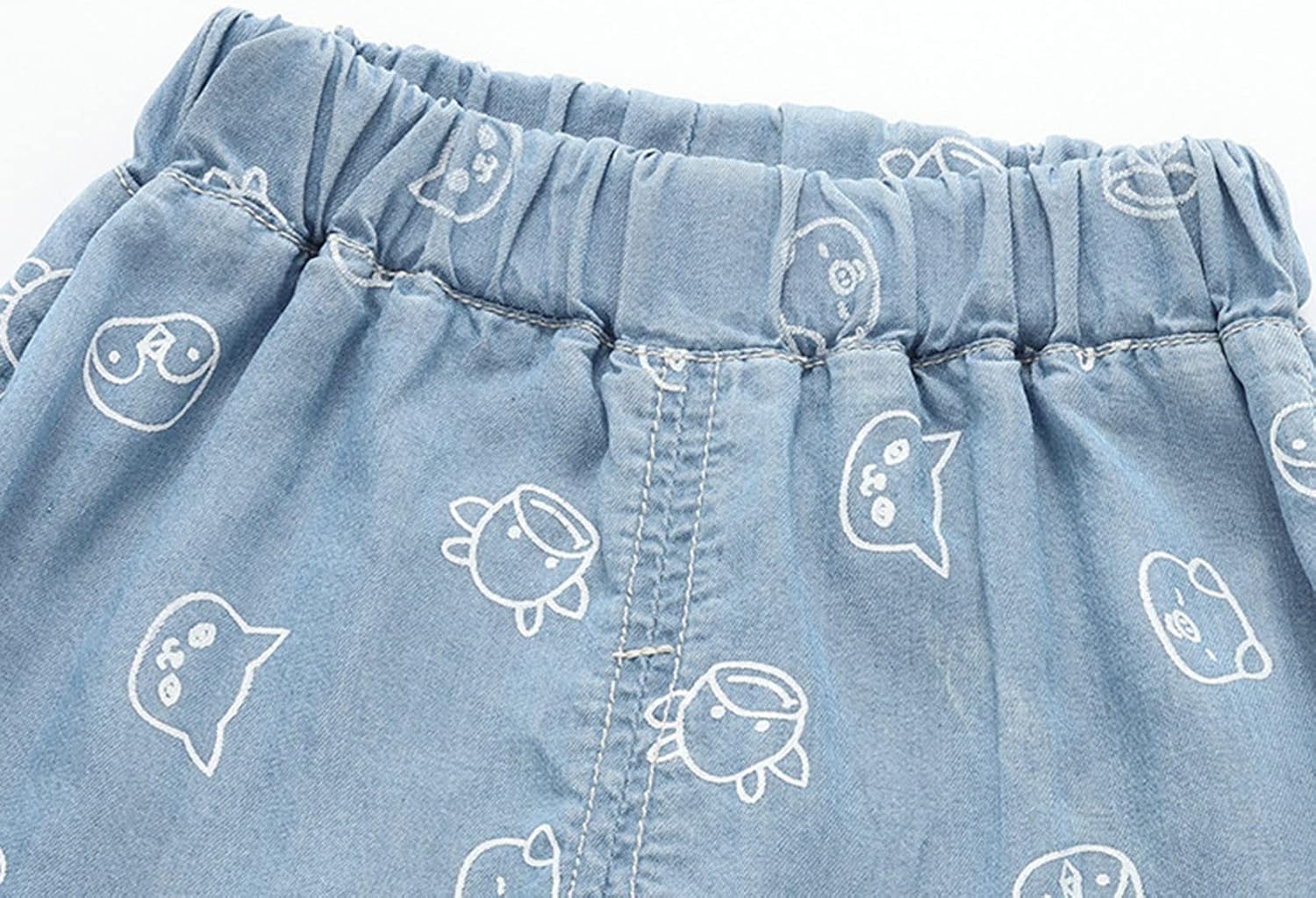 ZZHIZAIHU Cute Cartoon Animal Print Elastic Waist Pants Kids