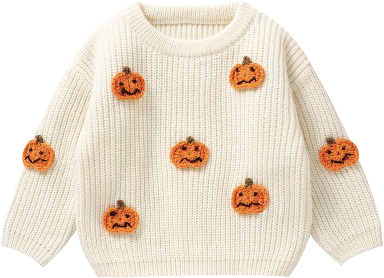 Cute Pumpkin Sweater for Kids